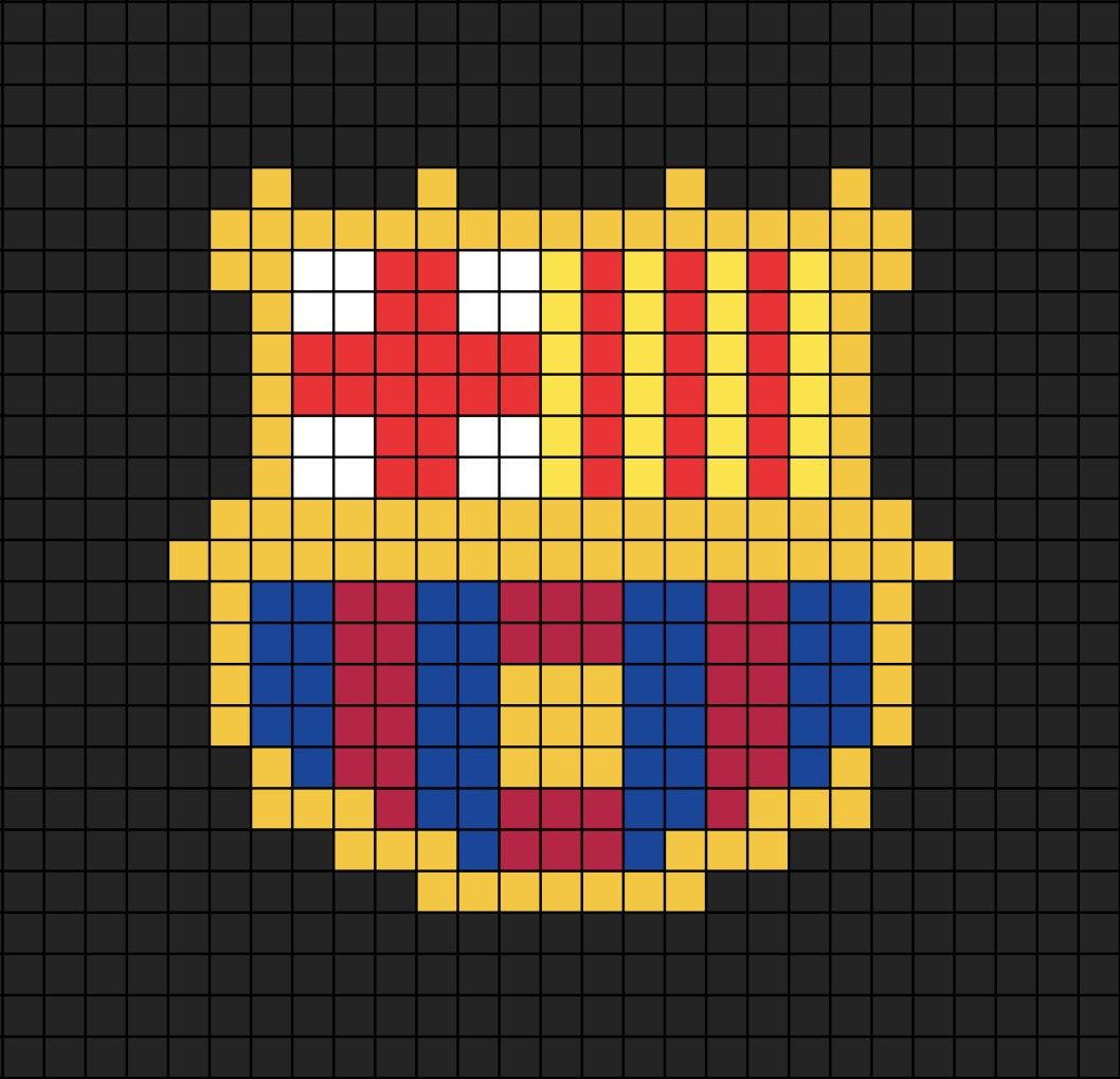 Wallpaper #1Gc765IBSpphPi3-00r6349 A Pixel Art Template of the Barcelona Fc Logo Specially from 2002