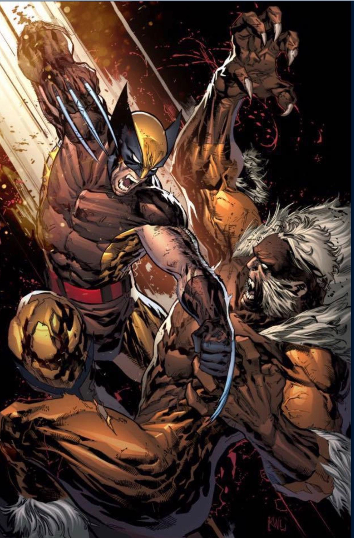 Wallpaper #ARn8H48BtGB6xQ78YX358 Wolverine vs Sabertooth Arte DC Comics Bd Comics Marvel Comics Art