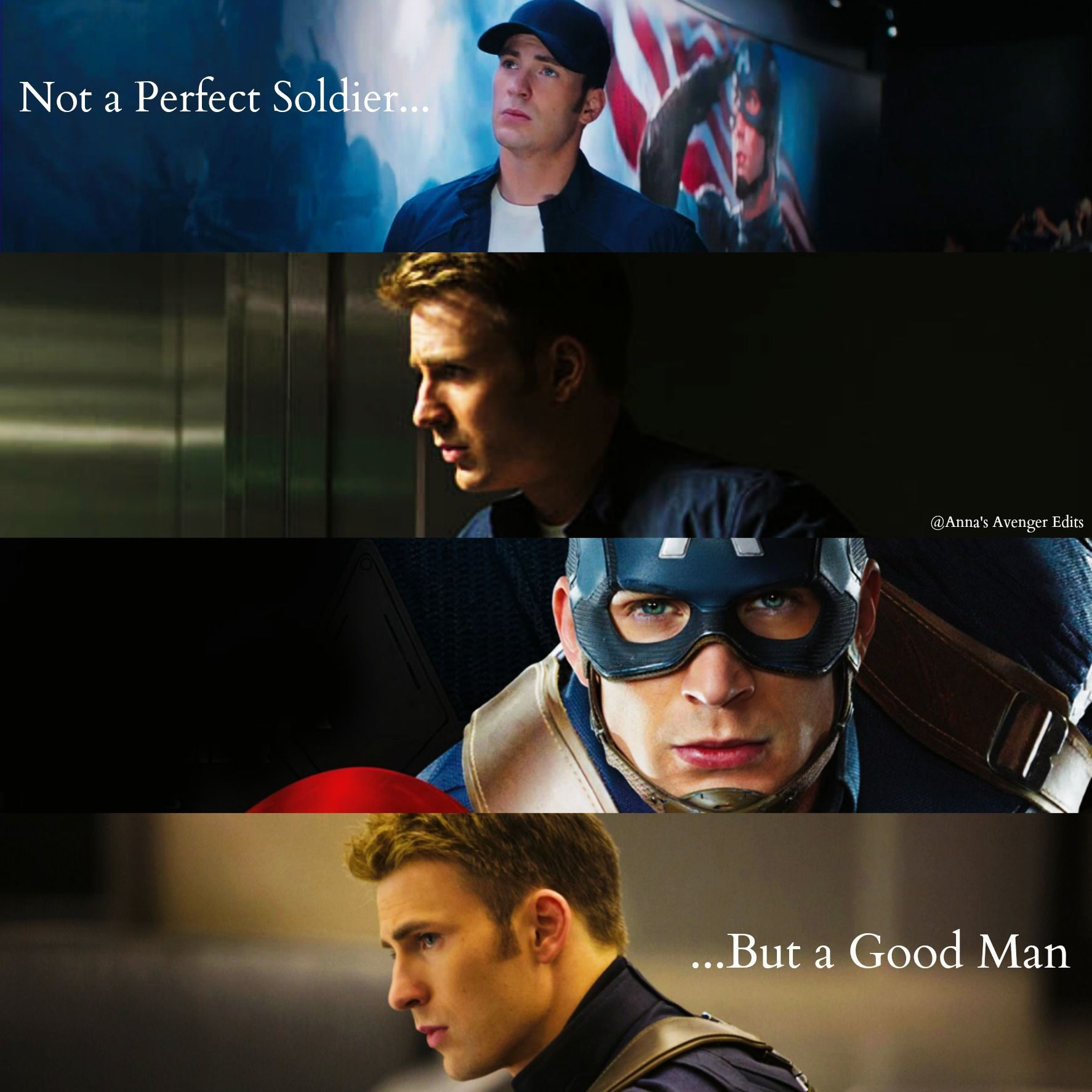 Wallpaper #JDHWNZMB5zzyi_yYm1im184 Not a Perfect Soldier but a Good Man Captainamerica a Good Man