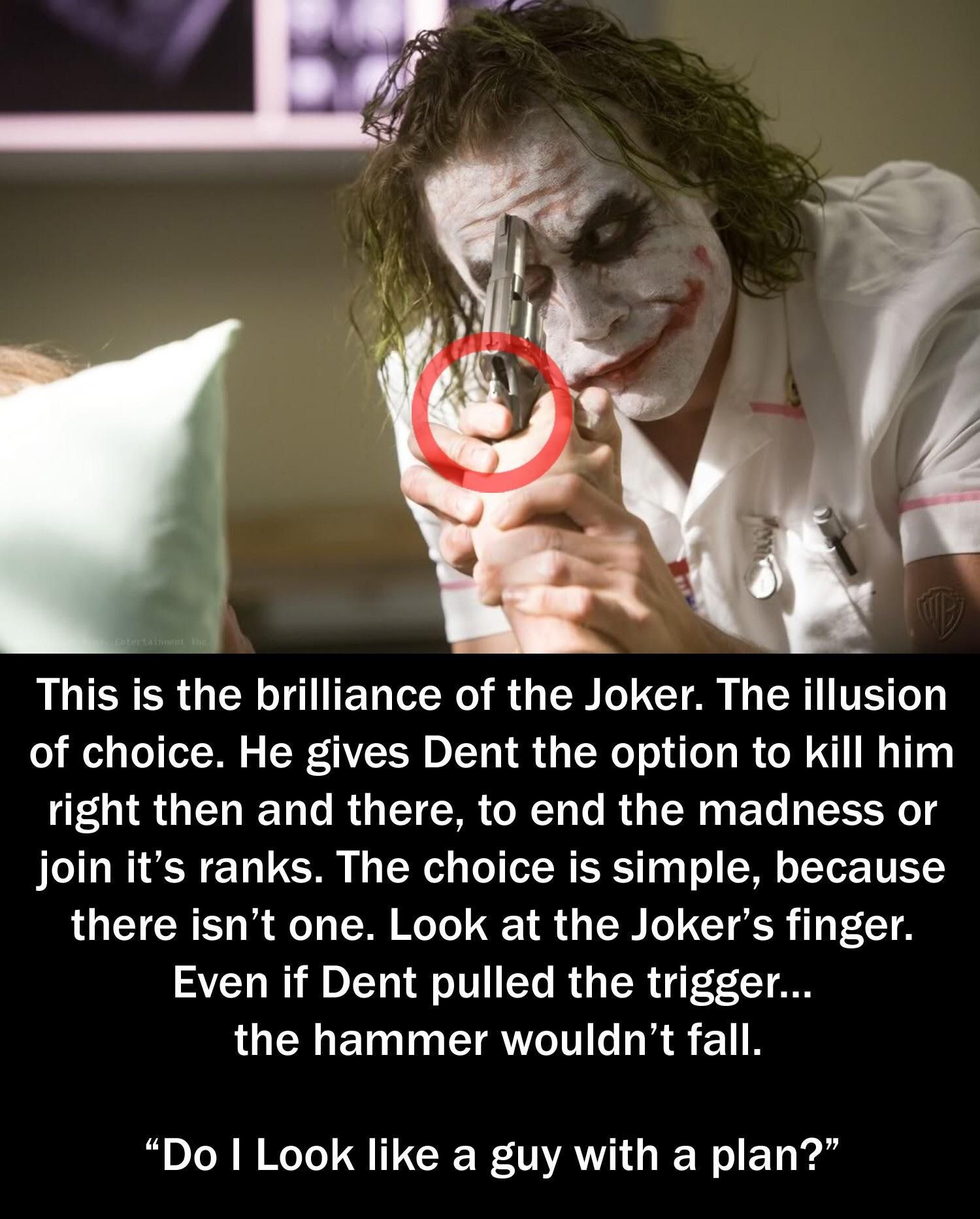 Wallpaper #AGeC-pIBSpphPi3-h5EP9 Jokers Thumb on the Hammer in the Dark Knight Joker Facts Greatest