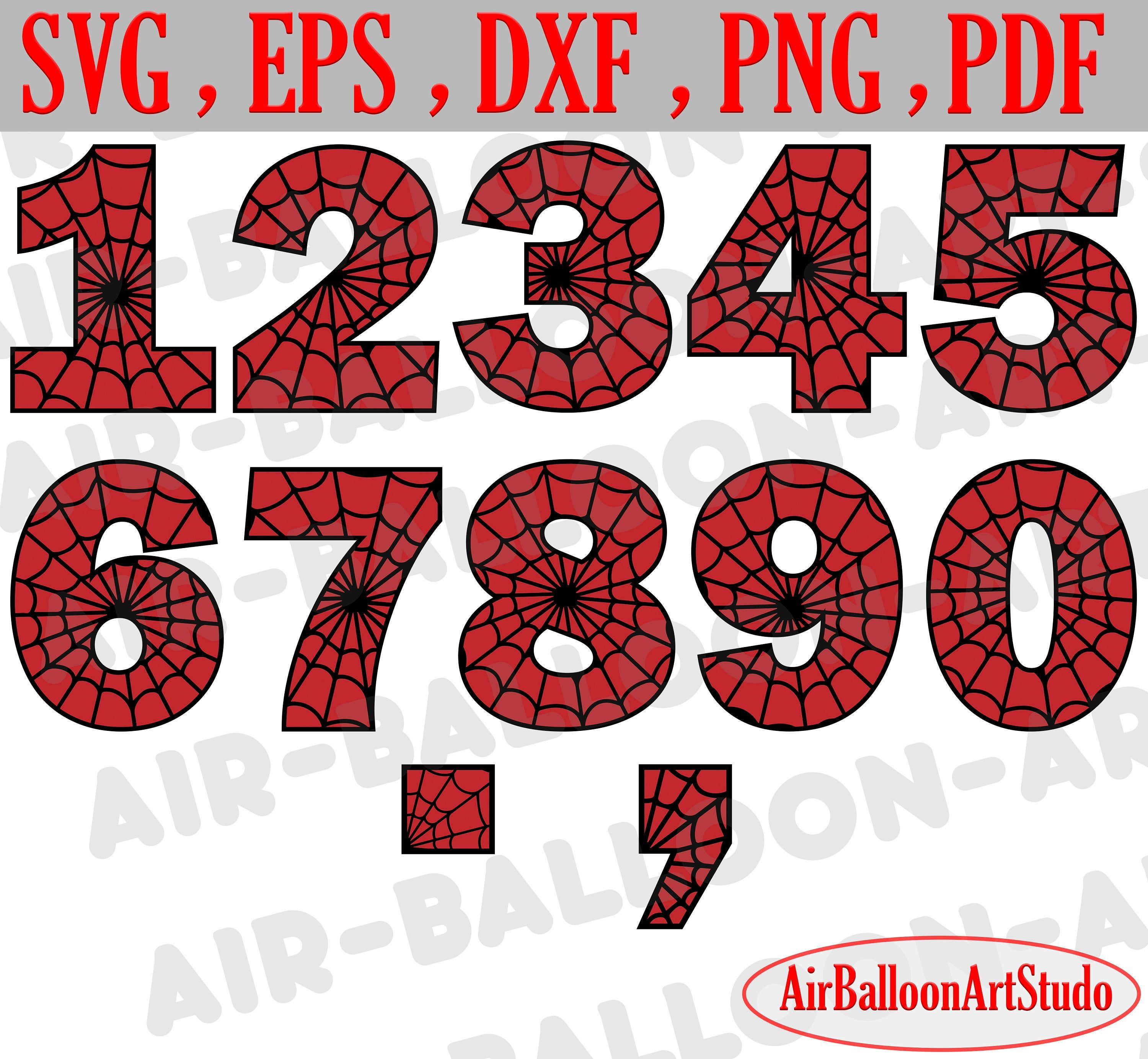 Wallpaper #W33Y8I4Bnwiau_P6TgcW11 Spiderman Numbers Svg Spiderman Numbers Clipart for Silhouette