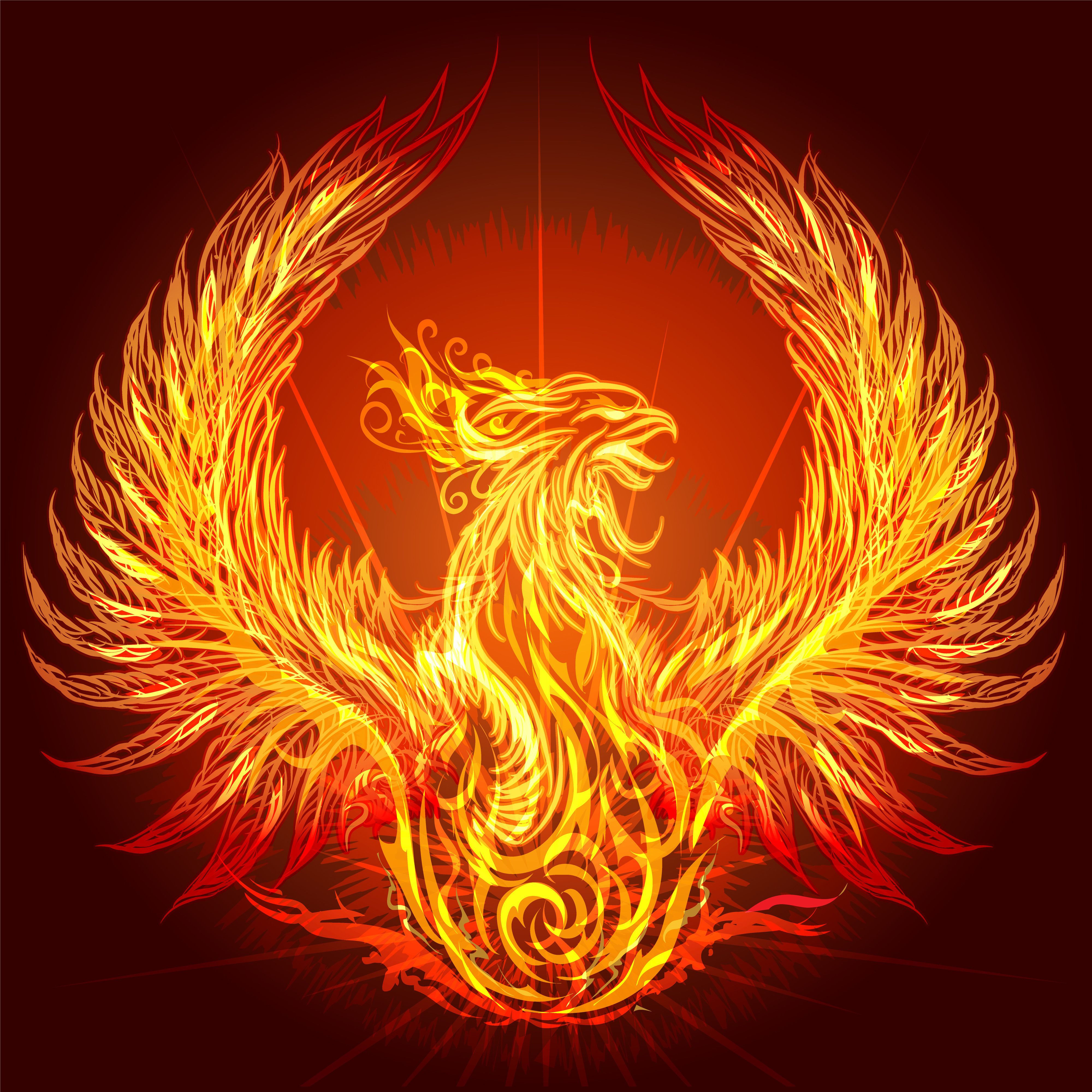 Wallpaper #2bc96 Image of a Majestic White Fire Phoenix on Craiyon