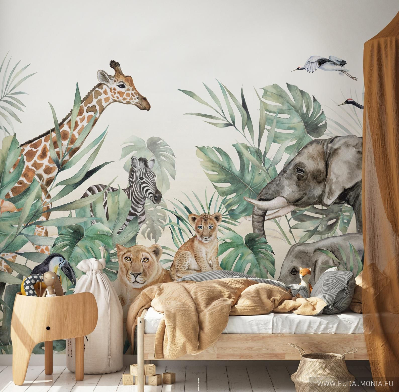 Wallpaper #qH1T8o4Bnwiau_P62QsV53 Safari Wallpaper for Children with Animals Safari Etsy Jungle