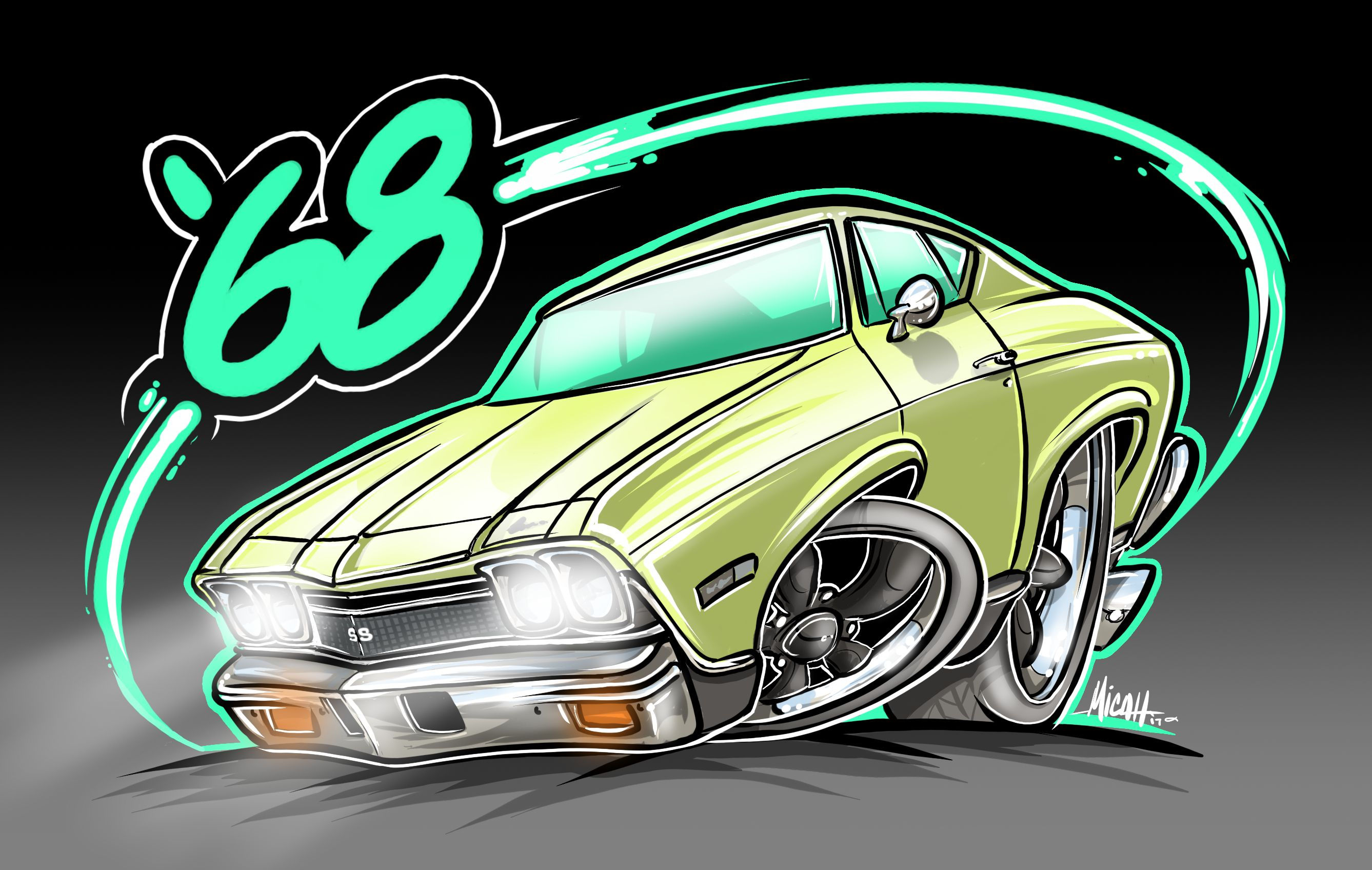 Wallpaper #oBkcOI8BtGB6xQ78rKda38 Custom Cartoon Car Drawings Vansblackandredcheckerboard