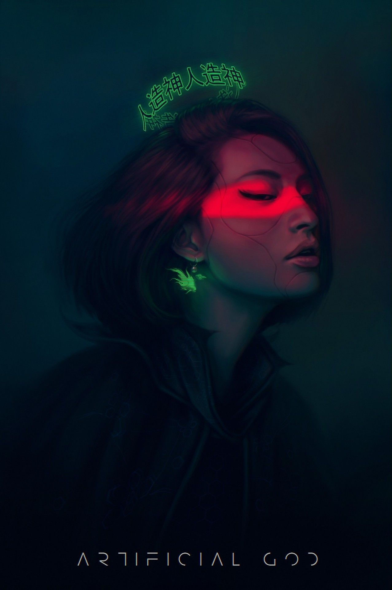 Wallpaper #ERlCAo8BtGB6xQ78z0qs25 Artificial God Eve Logocore Cyberpunk Portrait Art Urban Fantasy