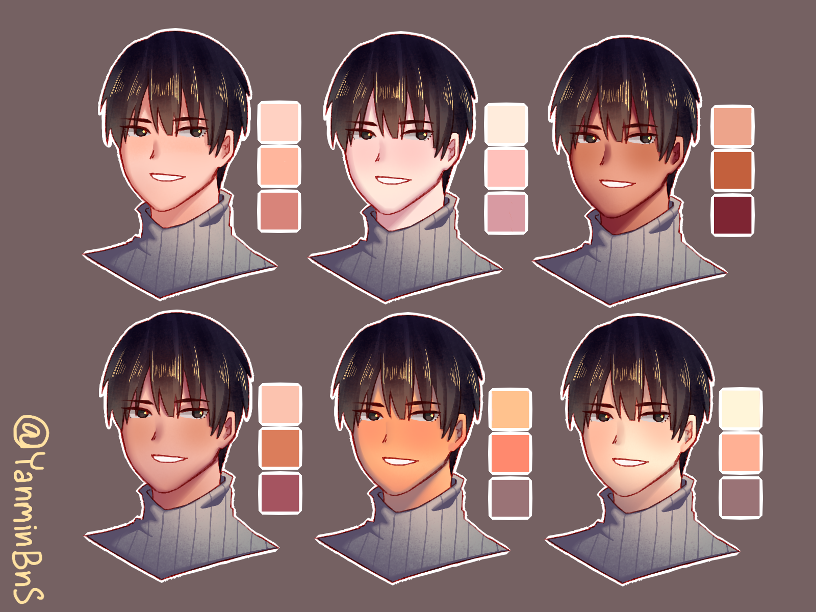 Wallpaper #TZliP5MBUcASHT6nNMw2286 Pin by W on Tutorial Character Art Skin Color Palette Palette Art