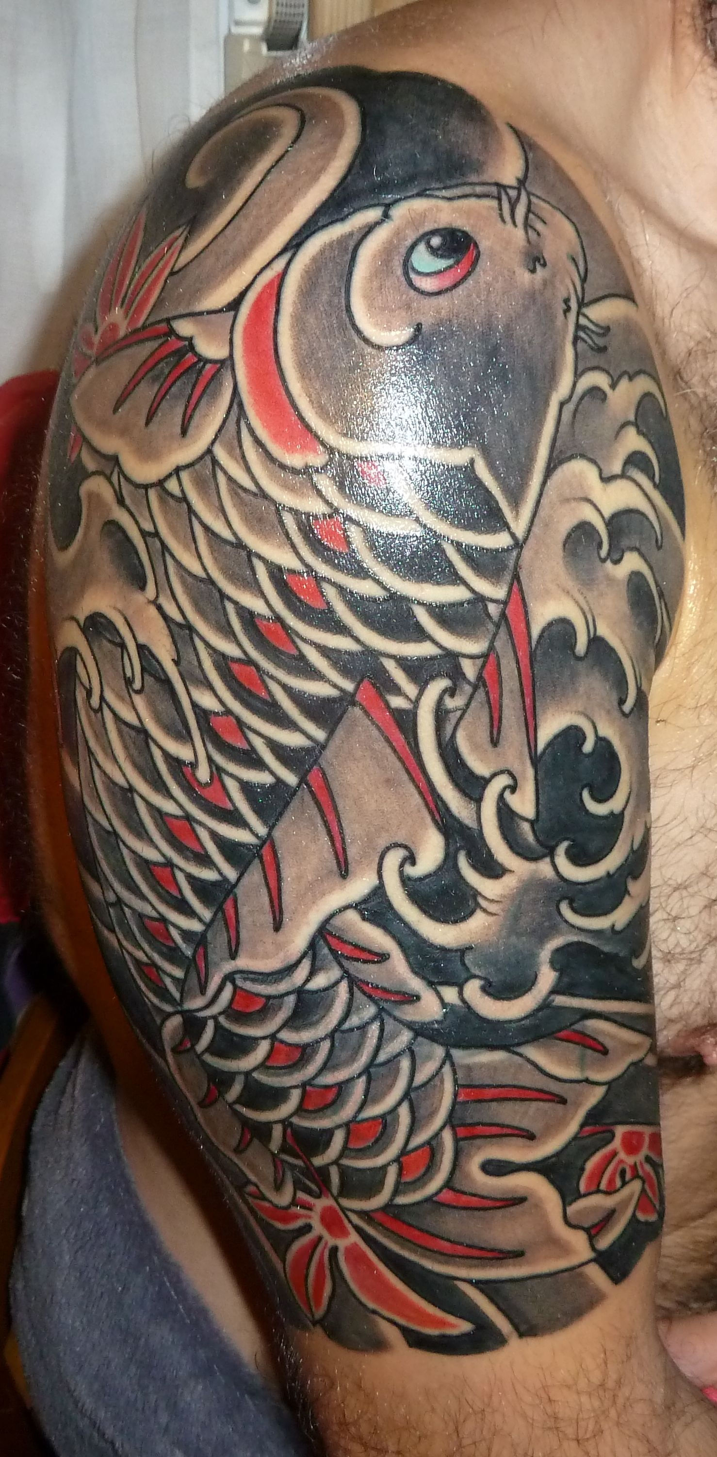 Wallpaper #4177e Half Sleeve Koi Fish Tattoo Chronic Ink