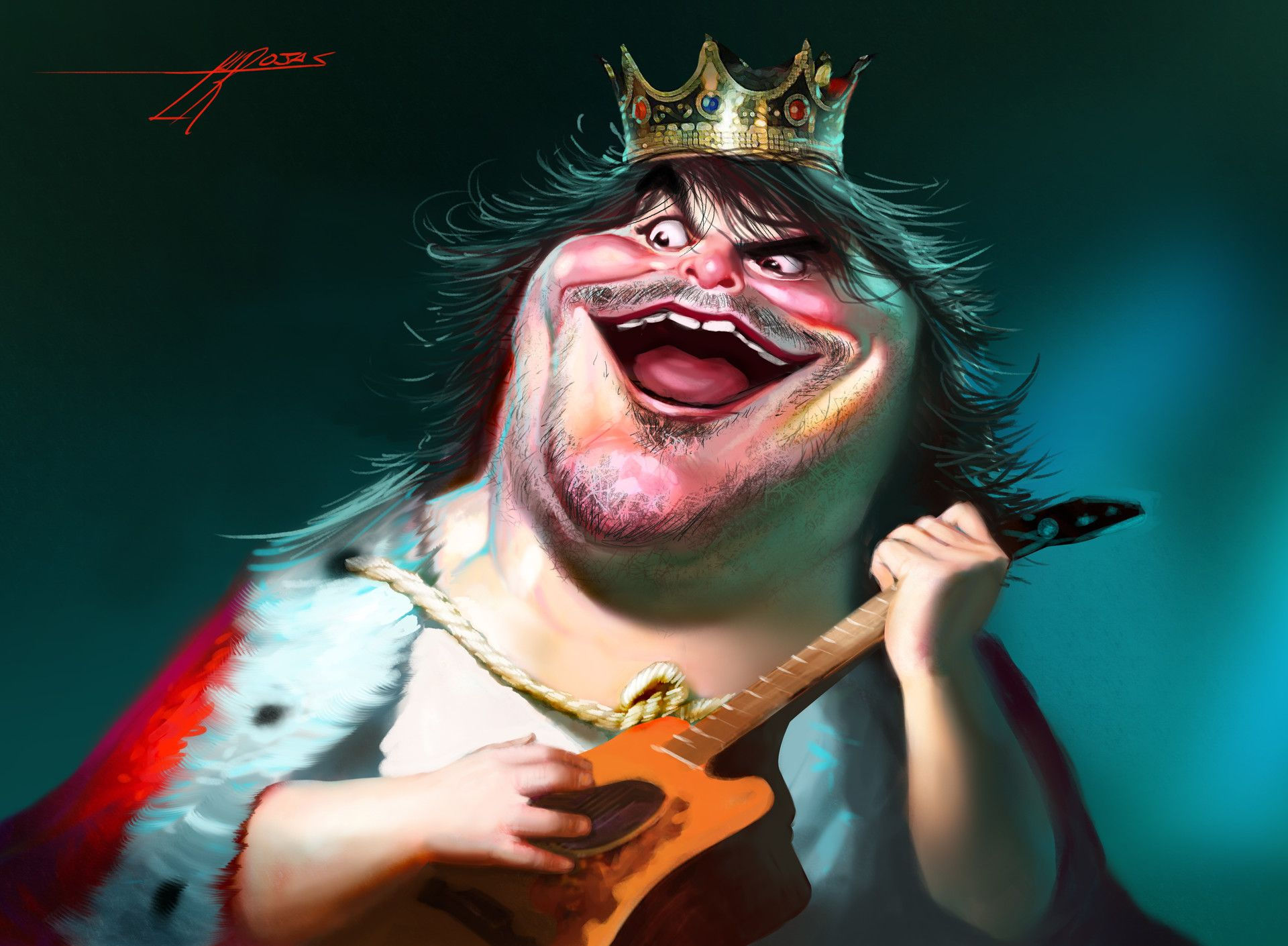 Wallpaper #f200d Intricate Detailed Caricature of Jack Black by Robert Crumb Creative