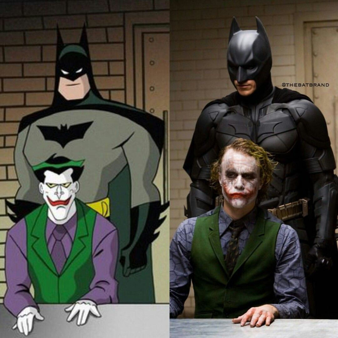 Wallpaper #bQAL7I4BSdW8dNouERPh46 Batman the Joker Live Action and the Animated Series Style Batman vs