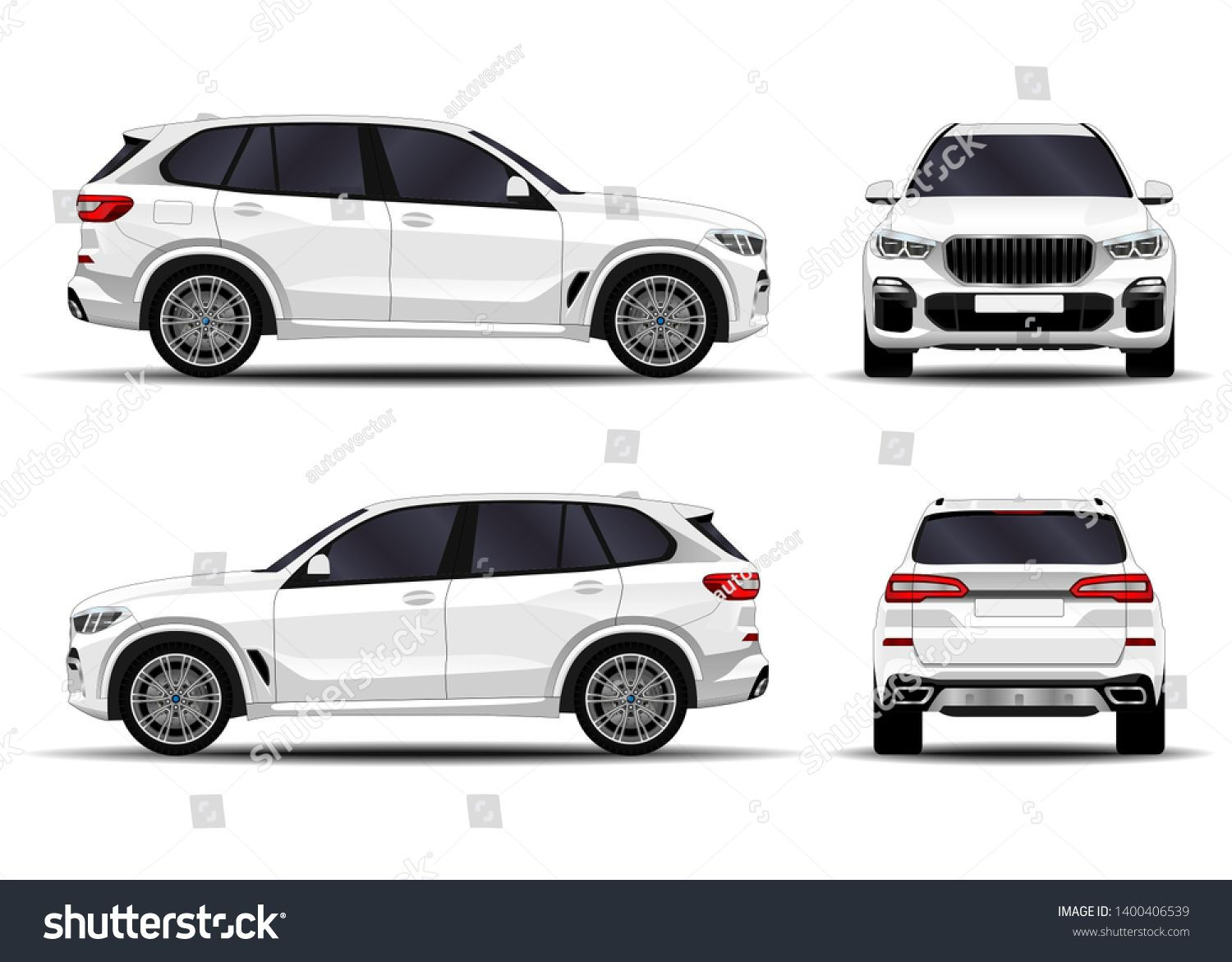 Wallpaper #VuoBU5MBlwTYPL18ogqa272 Realistic SUV Car Front View Side View Back View Sponsored