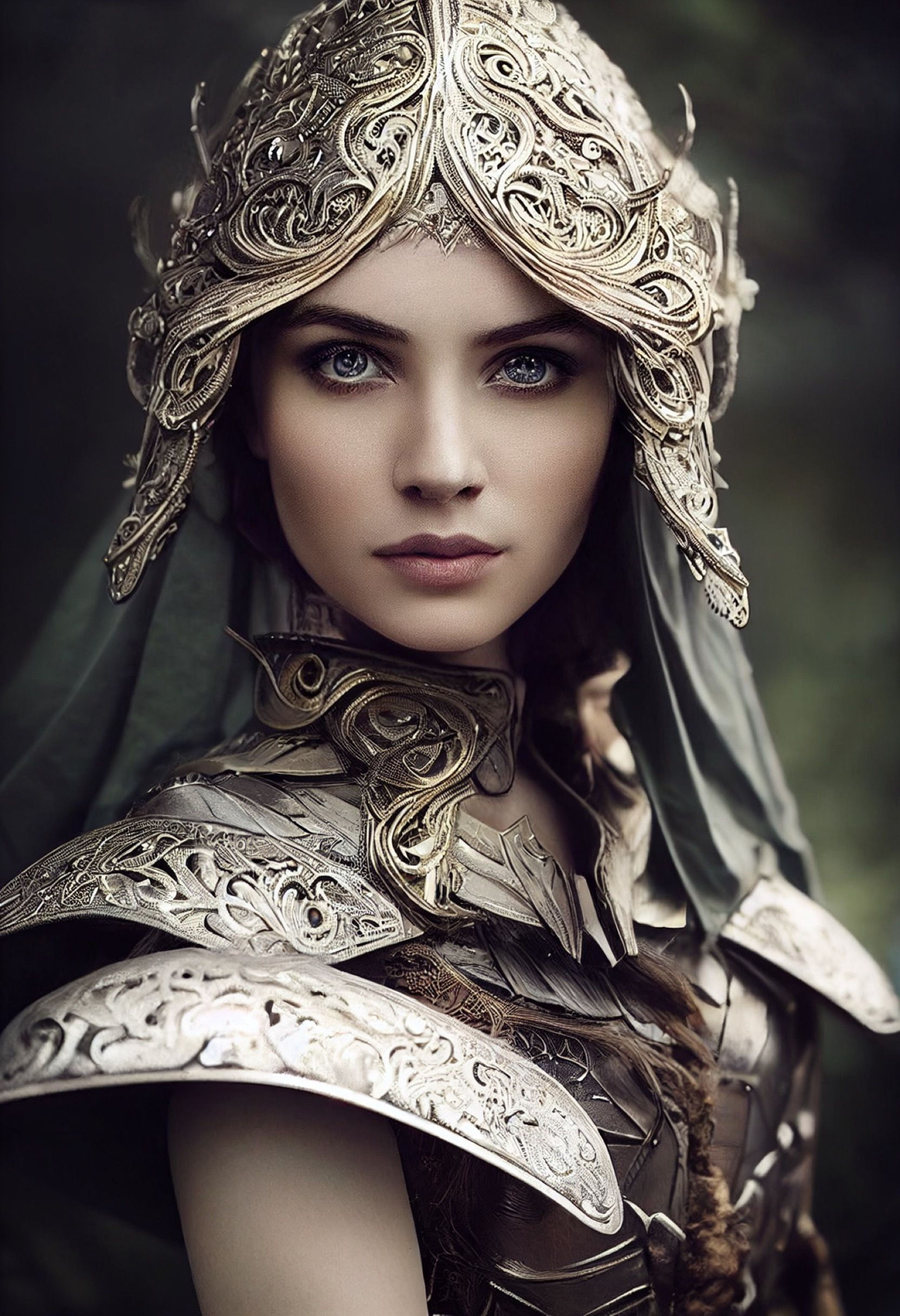 Wallpaper #FljiM5MBzN9vxX34CjrH93 Elf Woman Character Concept Art by Juliadarte Retrato Femenino