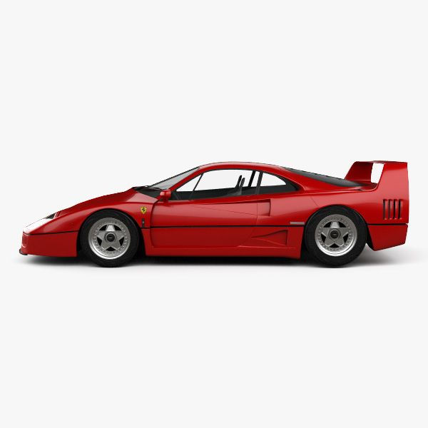 Wallpaper #WrjF3JIBJvJKYCmE7f2M58 Ferrari F40 Ferrari F40 Ferrari Car 3D Model