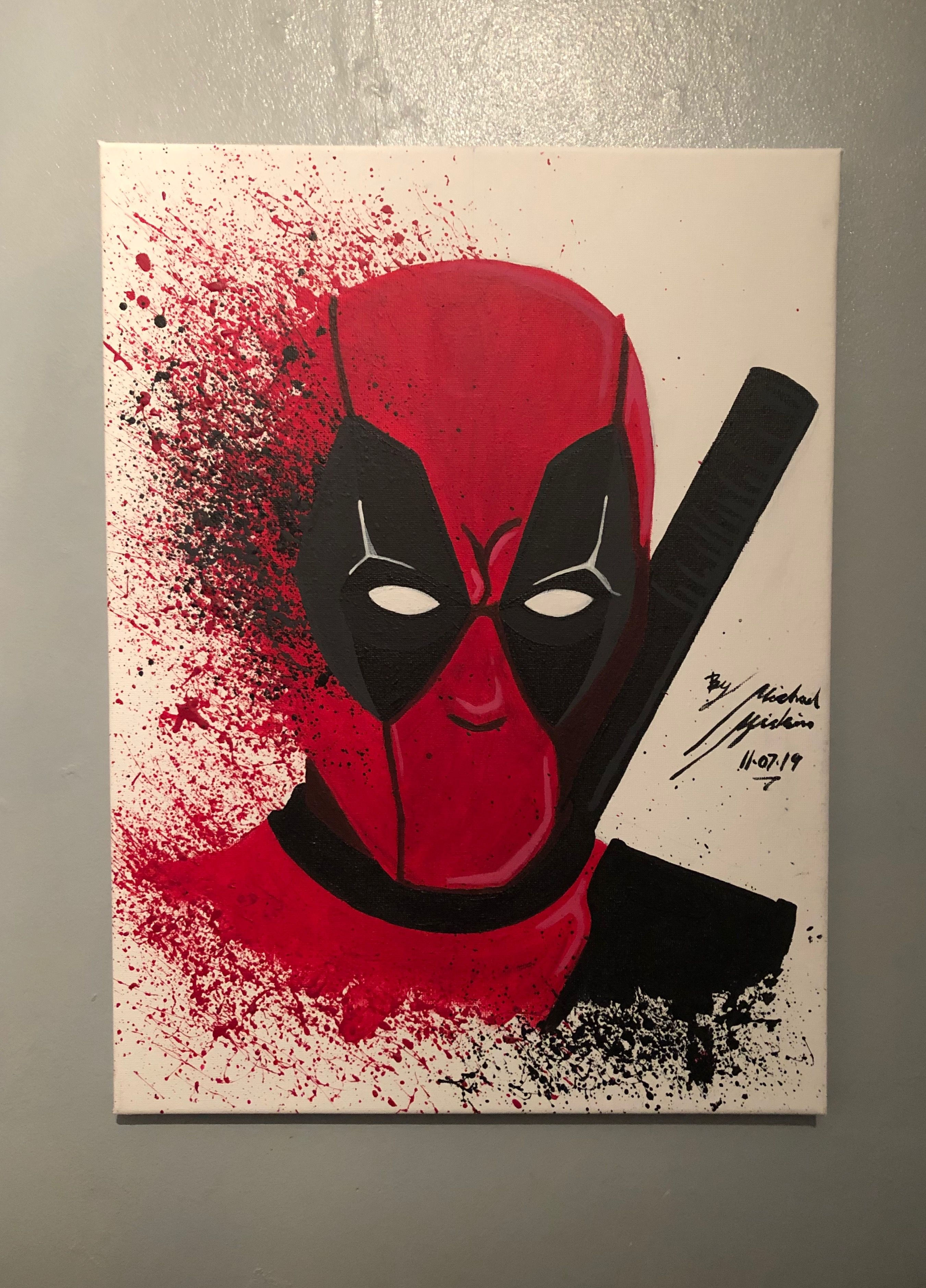 Wallpaper #MBlCDo8BtGB6xQ78UVml29 Deadpool Canvas Deadpool Painting Pop Art Canvas Disney Canvas Art