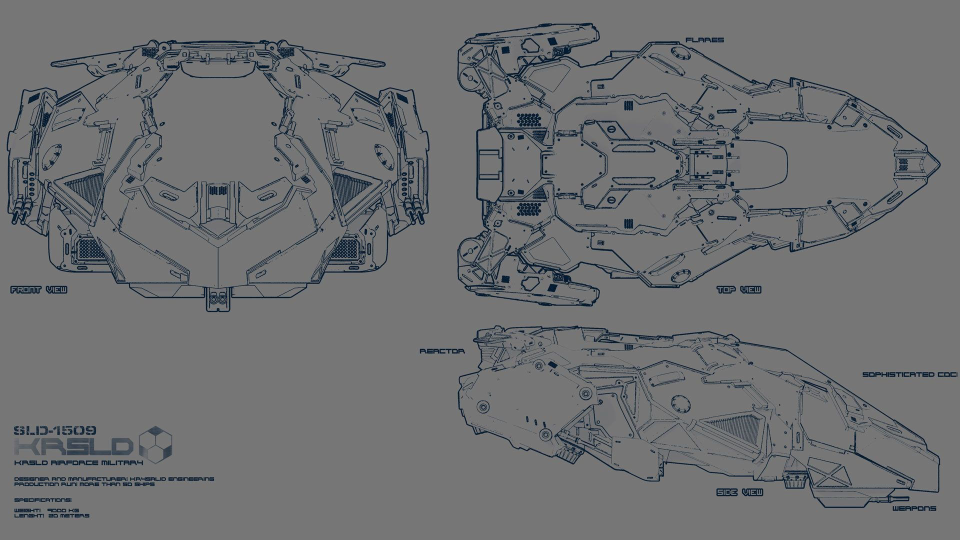 Wallpaper #H2huGZMBSpphPi3-FBdI41 Sci Fi Spaceships Blueprints