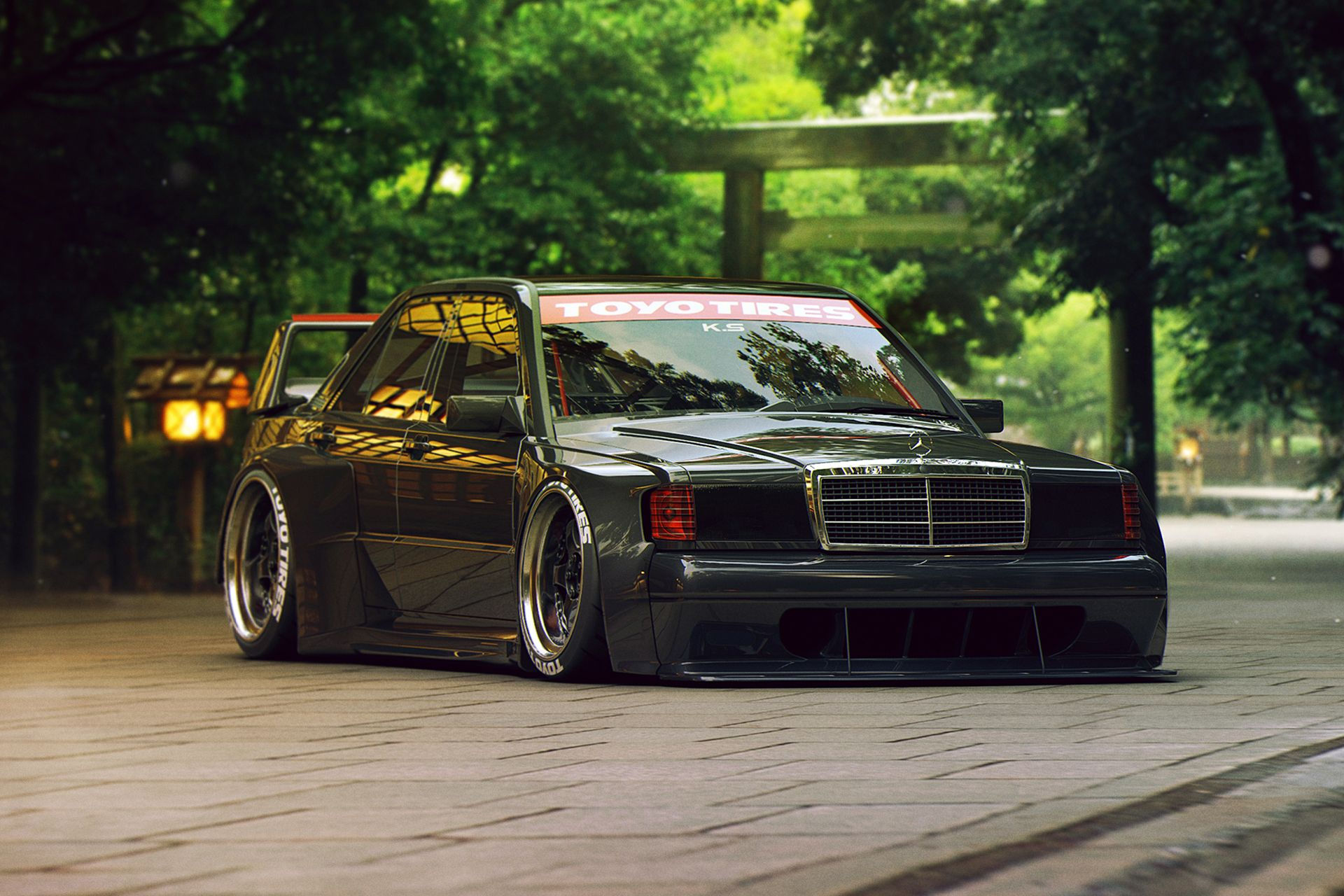 Wallpaper #81iONJMBzN9vxX344jyW258 Mercedes 190e Wide Body Kit