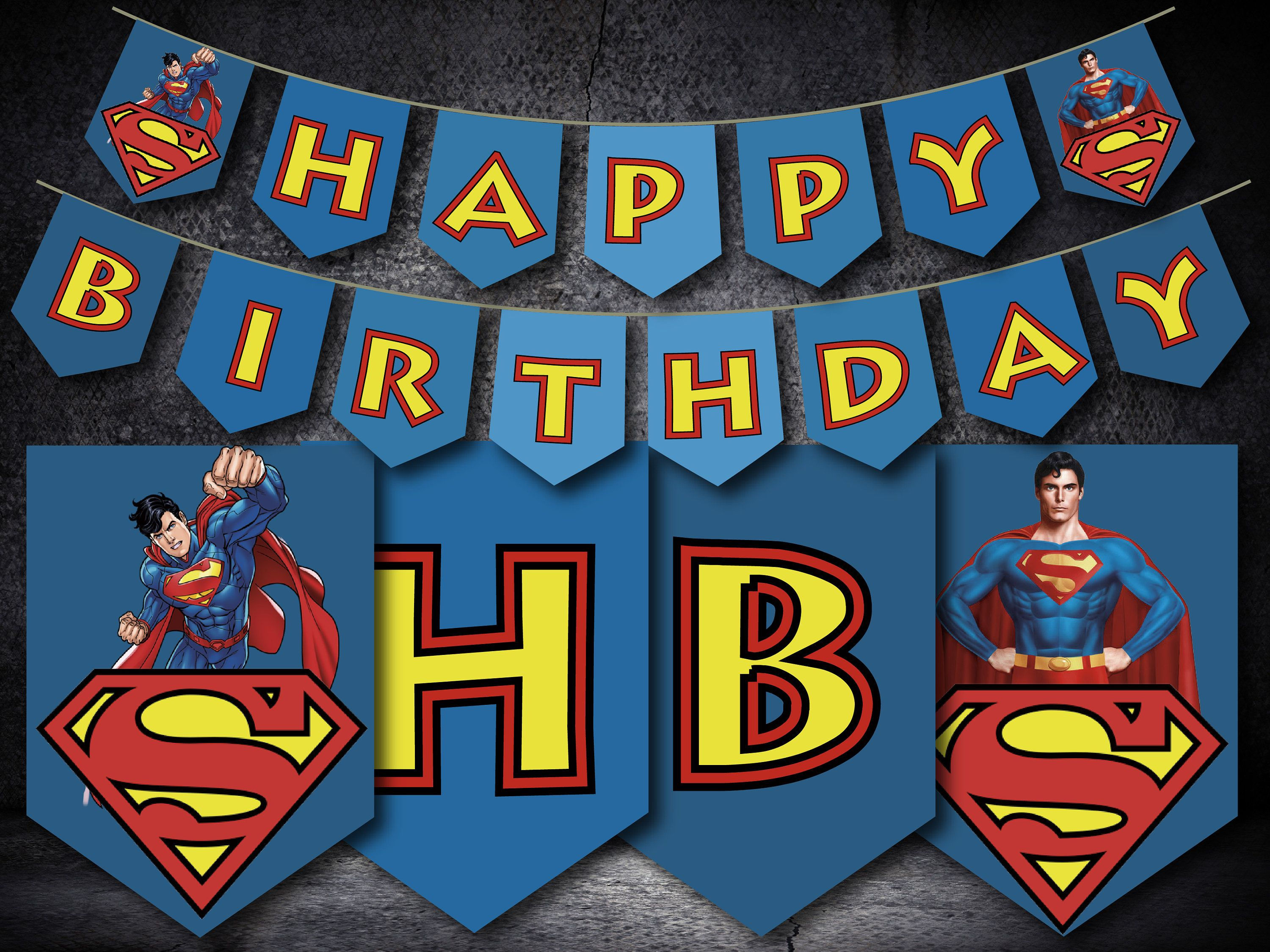 Wallpaper #_hkZEI8BtGB6xQ78yV1d1 Superman Birthday Banner Superman Birthday Party Digital Etsy in 2020