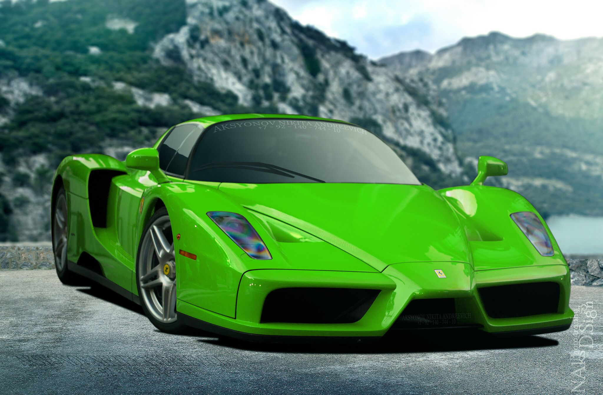 Wallpaper #ukVBl44B7YBJg1BVR6Dd55 Ferrari Enzo Verde Kers Lucido Ferrari Ferrari Enzo Ferrari Italia
