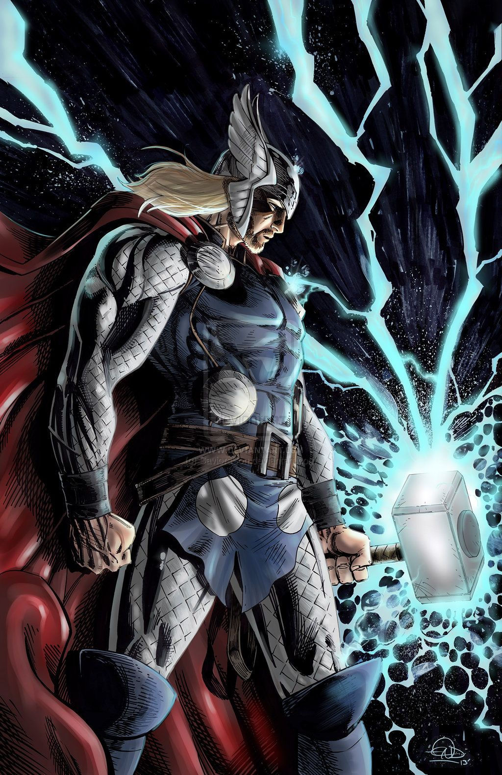 Wallpaper #LzHaNZMB5zzyi_yYW1in140 Mightythor Final Colors by Saviorsson at Deviantart Thor Comic Thor