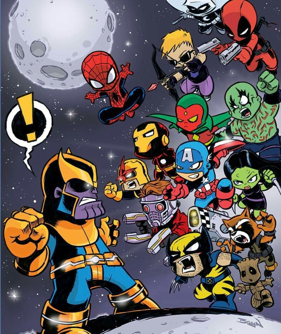 Wallpaper #91cb9 Chibi Avengers Svg Clipart Bundle Cut File for Cricut Instant Download