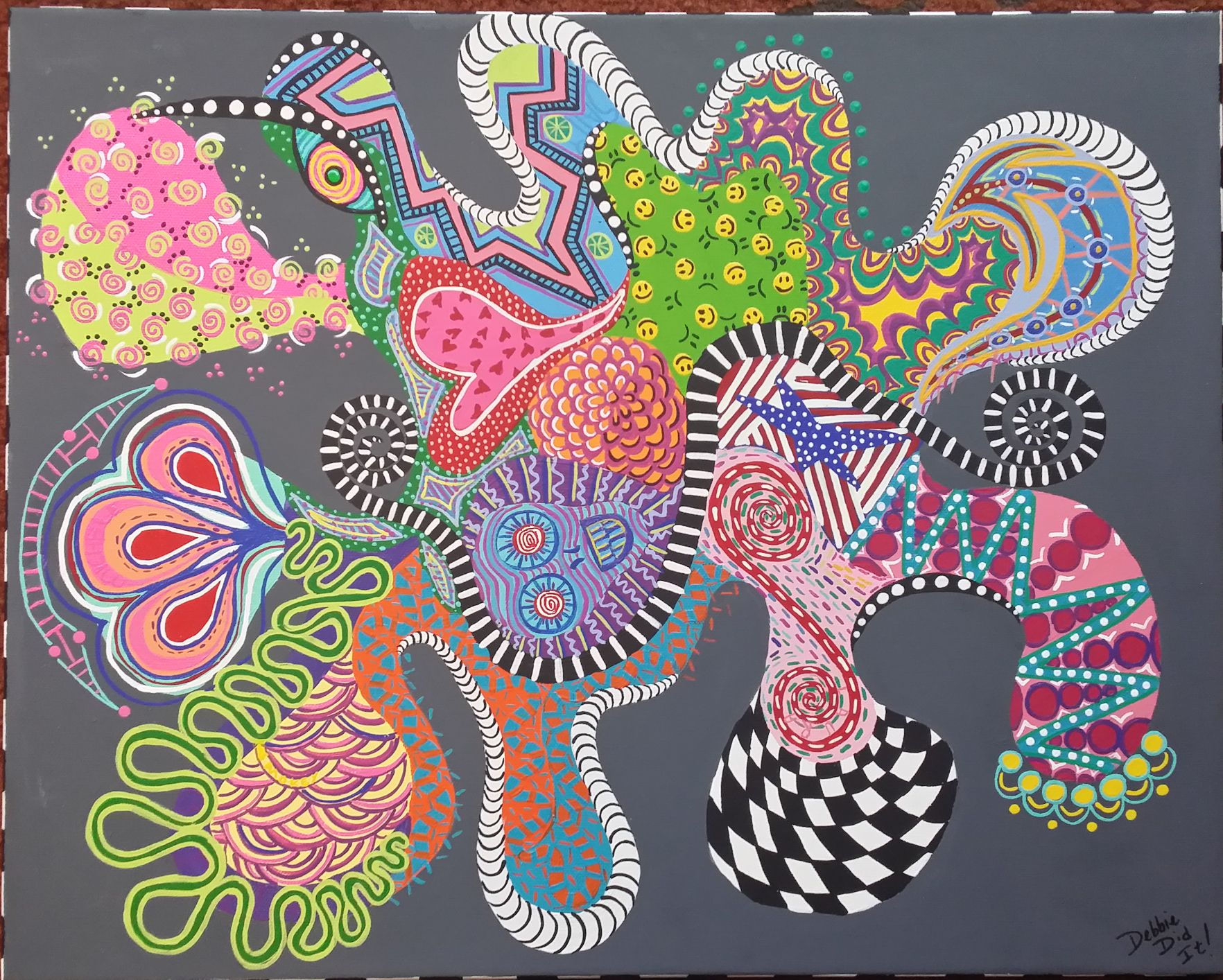 Wallpaper #ER0bLZMBlOZrFDOklM-g23 A Fun Crazy Painting Mish Mash Fashion Painting Painted Paper Crazy