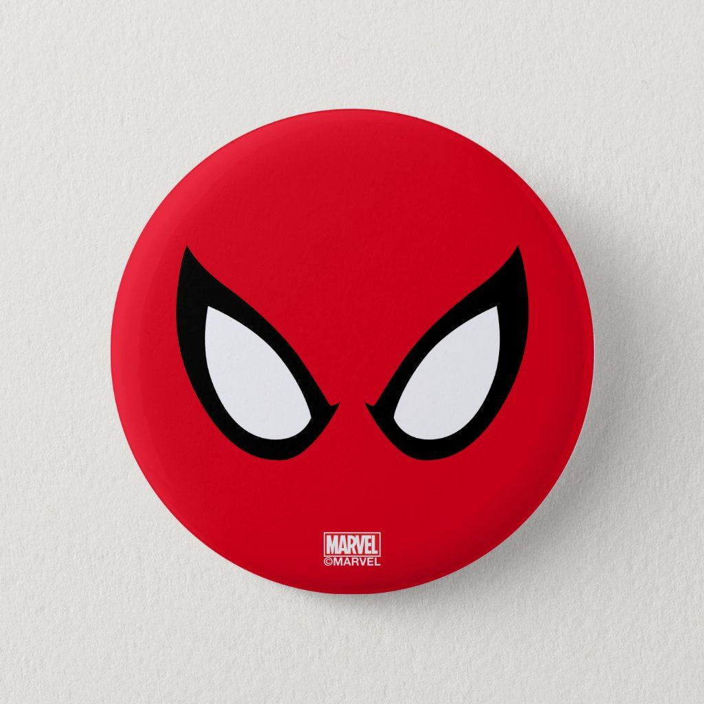 Wallpaper #P2dR65IBSpphPi3-3kuz46 Spider Man Eyes Button Zazzle Spiderman Male Eyes Spider