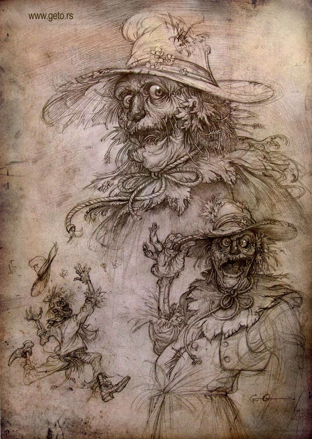 Wallpaper #NBlfHo8BtGB6xQ78fXmX17 Scarecrow 01 by Getoart on Deviantart Scary Art Magical Art