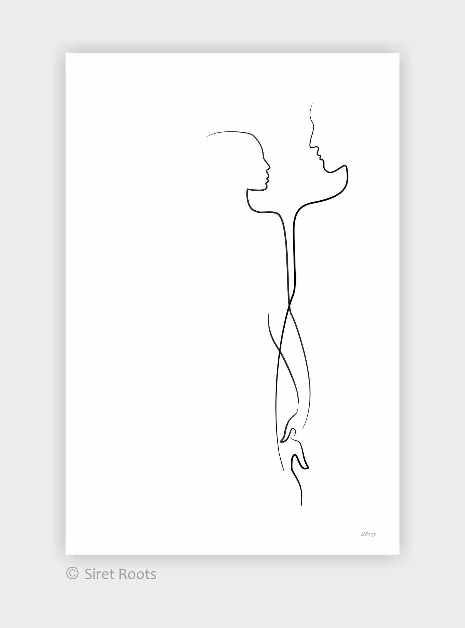 Wallpaper #aWdbBJMBSpphPi3--bfl370 Romantic Couple Art Print Minimalist Line Drawing of a Man Etsy