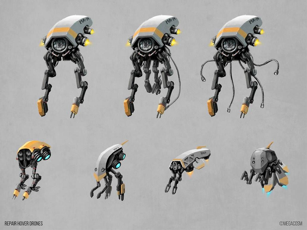 Wallpaper #9hnSAo8BtGB6xQ78zUox59 Repair Drone Concepts Drone Design Concept Art Robot Concept Art