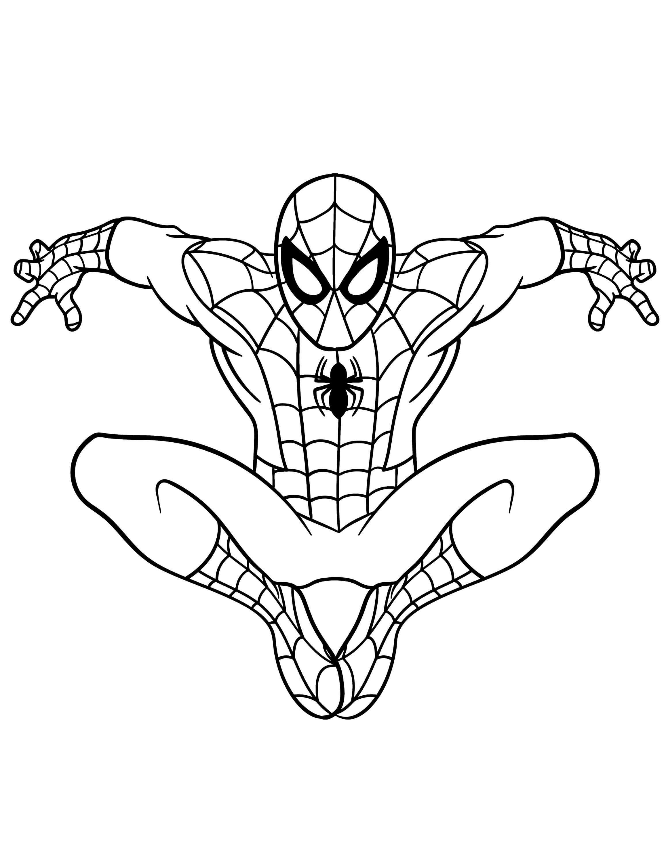 Wallpaper #0neeJ5MB-pgBXx603KZG82 Printable Spiderman Coloring Page