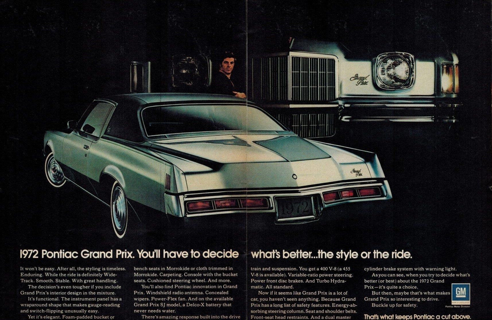 Wallpaper #4aeuMpMBlSzal8H1CtvX102 Pontiac Grand Prix 1972 Retro Ads Vintage Car Ads Automobilia