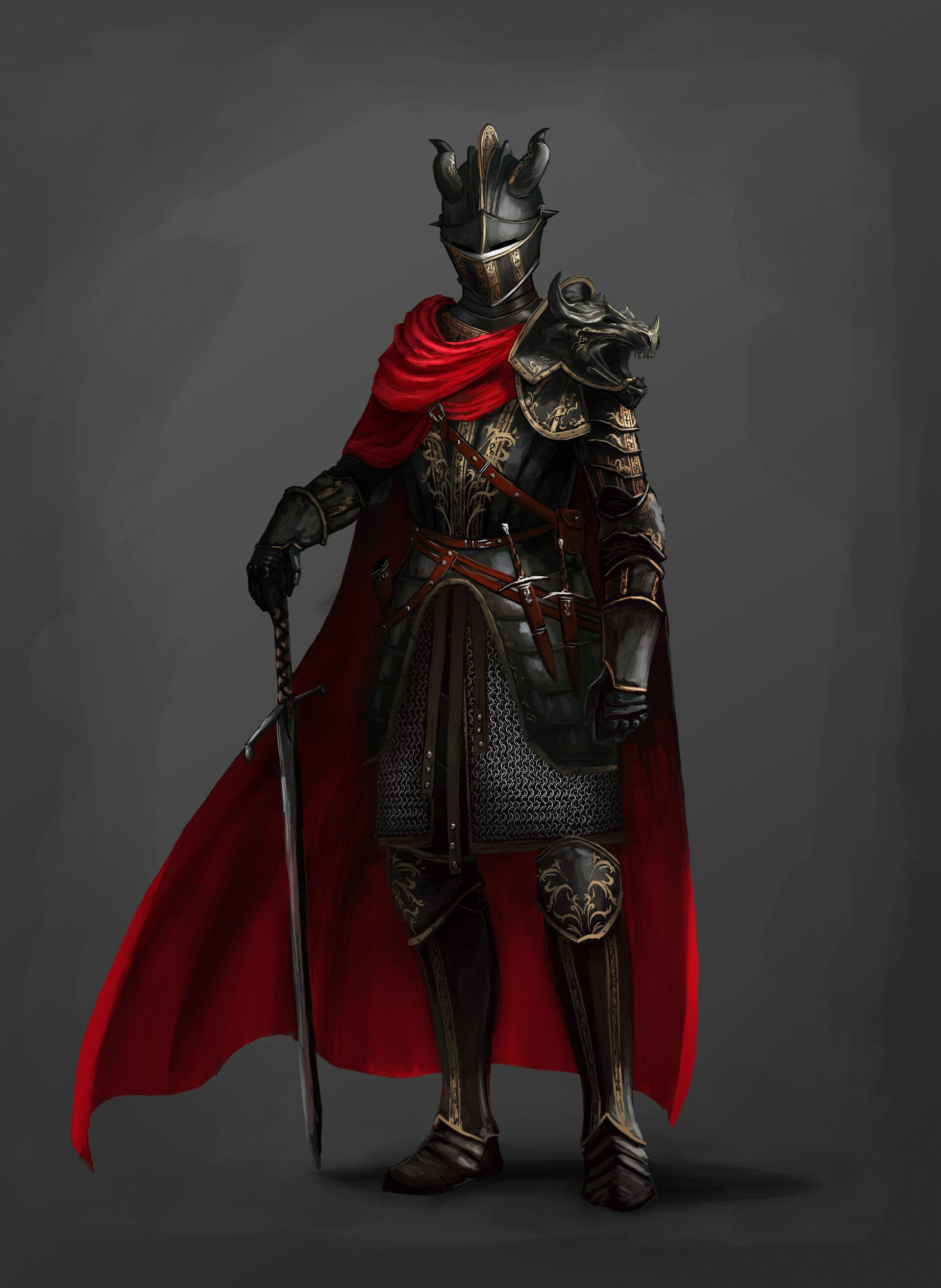Wallpaper #kBkoLI8BtGB6xQ78Io9X24 Pin by Marion Te on Dnd Male Art Black Armor Fantasy Character