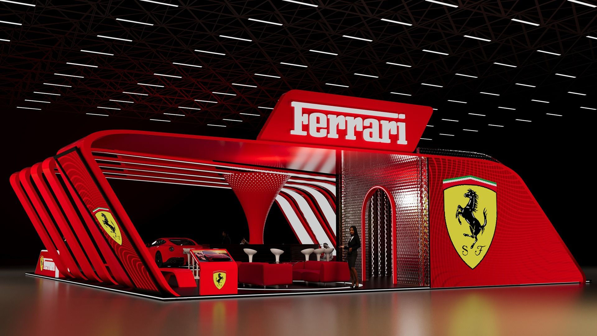 Wallpaper #xrkW35IBJvJKYCmEHAgX348 Ferrari Booth 4 Images Behance in 2024 Ferrari Booth Ford