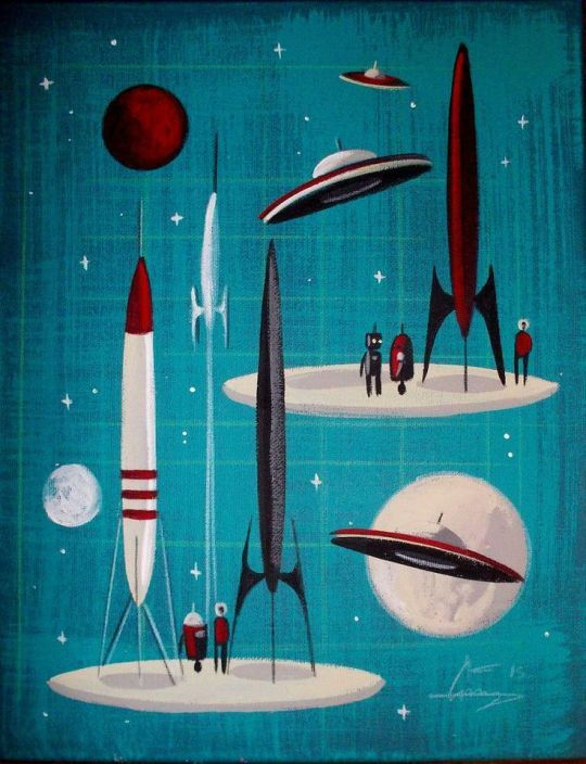 Wallpaper #2LgT3ZIBJvJKYCmEjv7f4 The Vault of the Atomic Space Age Retro Futurism Space Art Retro Art