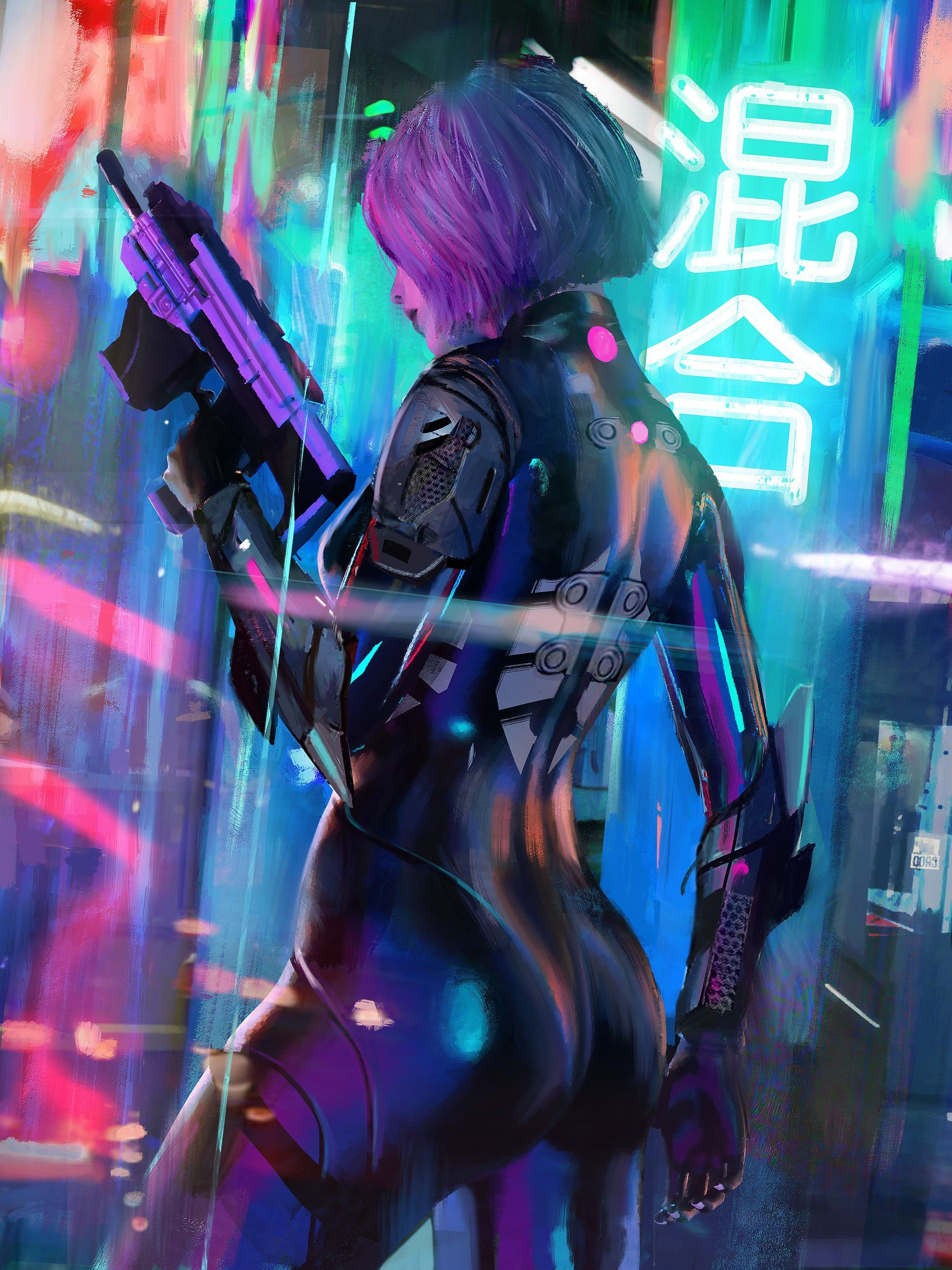 Wallpaper #sH0V9Y4Bnwiau_P69hHz41 Runner Arte Cyberpunk Cyberpunk Girl Cyberpunk Aesthetic Cyberpunk