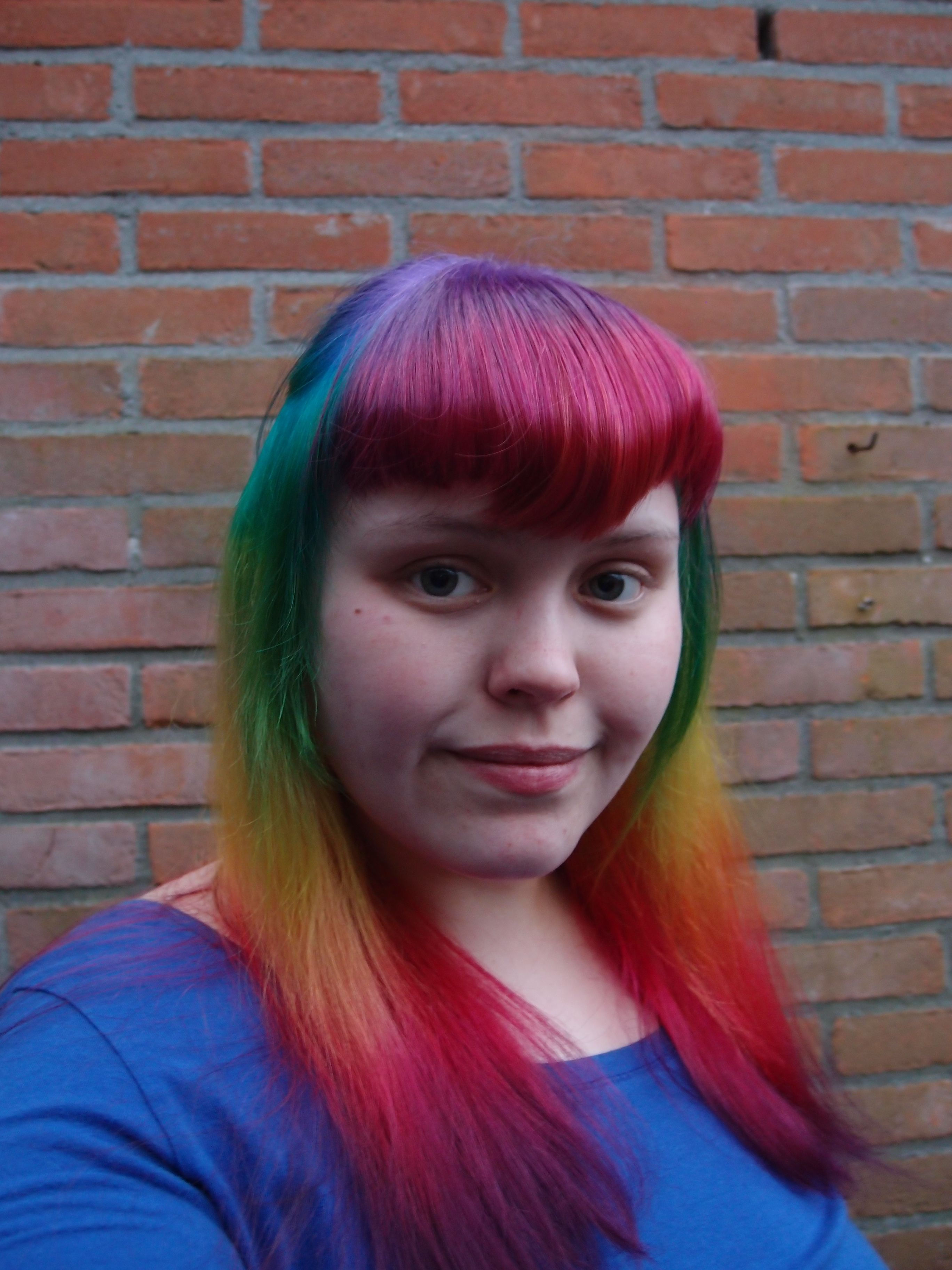 Wallpaper #0RkzIo8BtGB6xQ78-oFq29 Aodhamair Rainbow Gradient Hair Directions Dyes Cerise Apricot