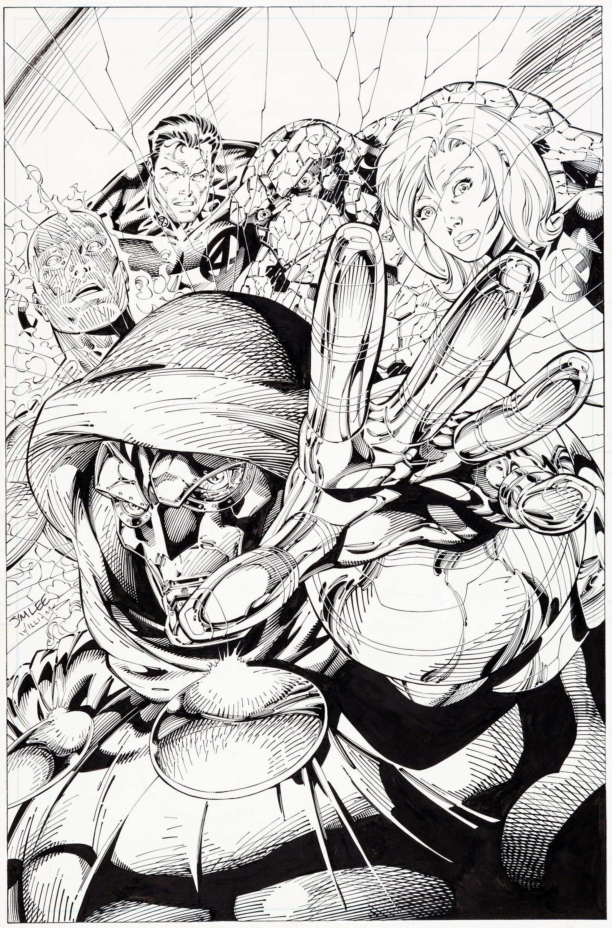 Wallpaper #xGdJ95IBSpphPi3-d4V5138 Fantastic Four V2 Issue 5 Cover by Jim Lee Jim Lee Art Jim Lee