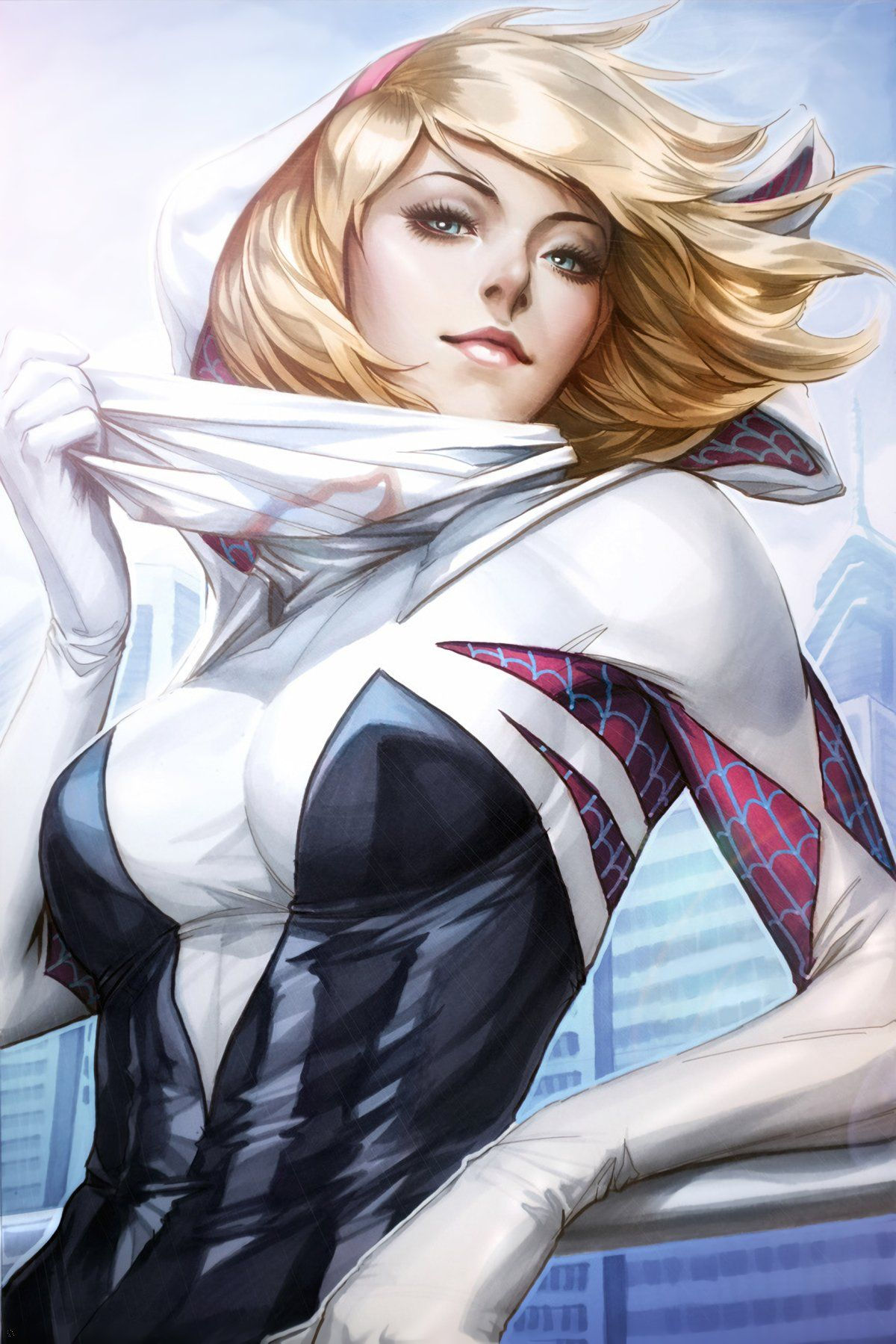 Wallpaper #x_SDOpMBKFX8bn3rH3iq177 Gwen Stacy by Stanley Lau Artgerm Marvel Art Spider Gwen Marvel