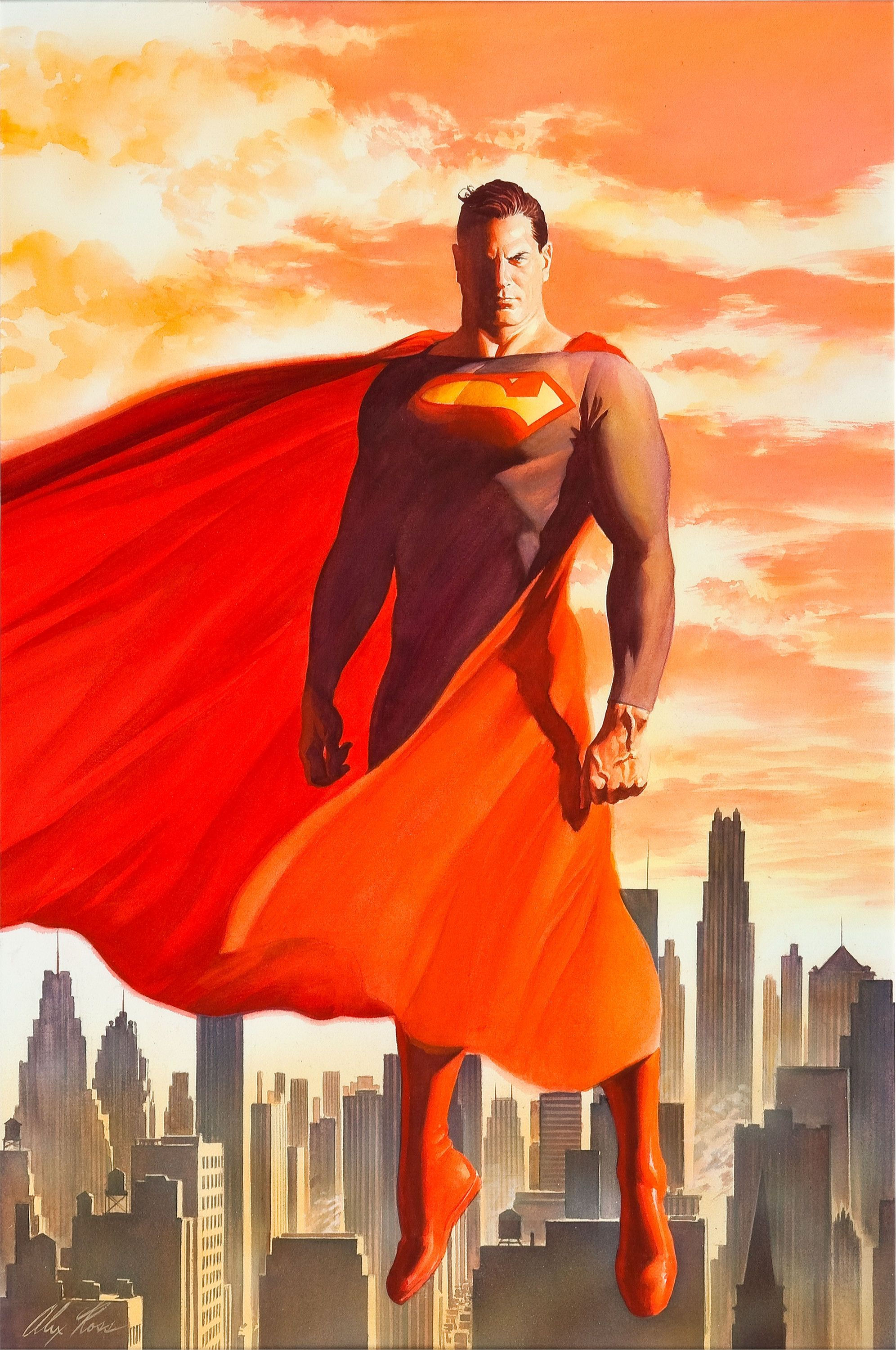 Wallpaper #eUJcPZMBOBpx0NhmQcSl157 Alex Ross Art Part 2 Hi Res Alex Ross Superman Comic Superman Art
