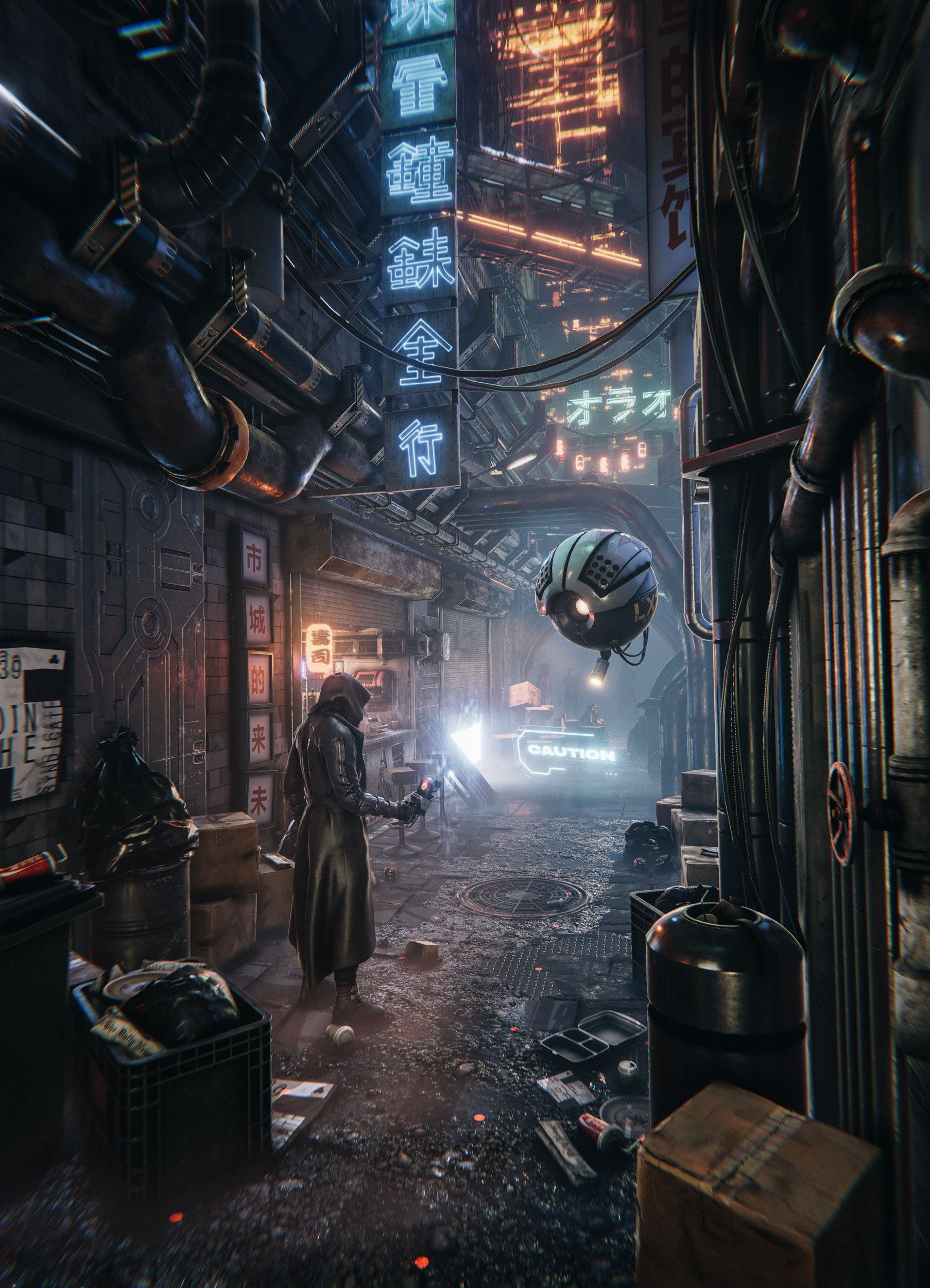 Wallpaper #N2er-5IBSpphPi3-ZJXN17 Artstation the Hunt Level 3 Beffio Studio Arte Cyberpunk Cidade