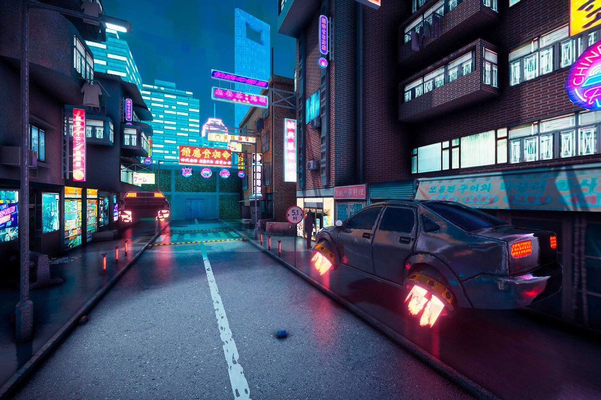 Wallpaper #TRlrAo8BtGB6xQ78BkoE58 Cyberpunk City Vr and Mobile 3D Environments Sponsored City