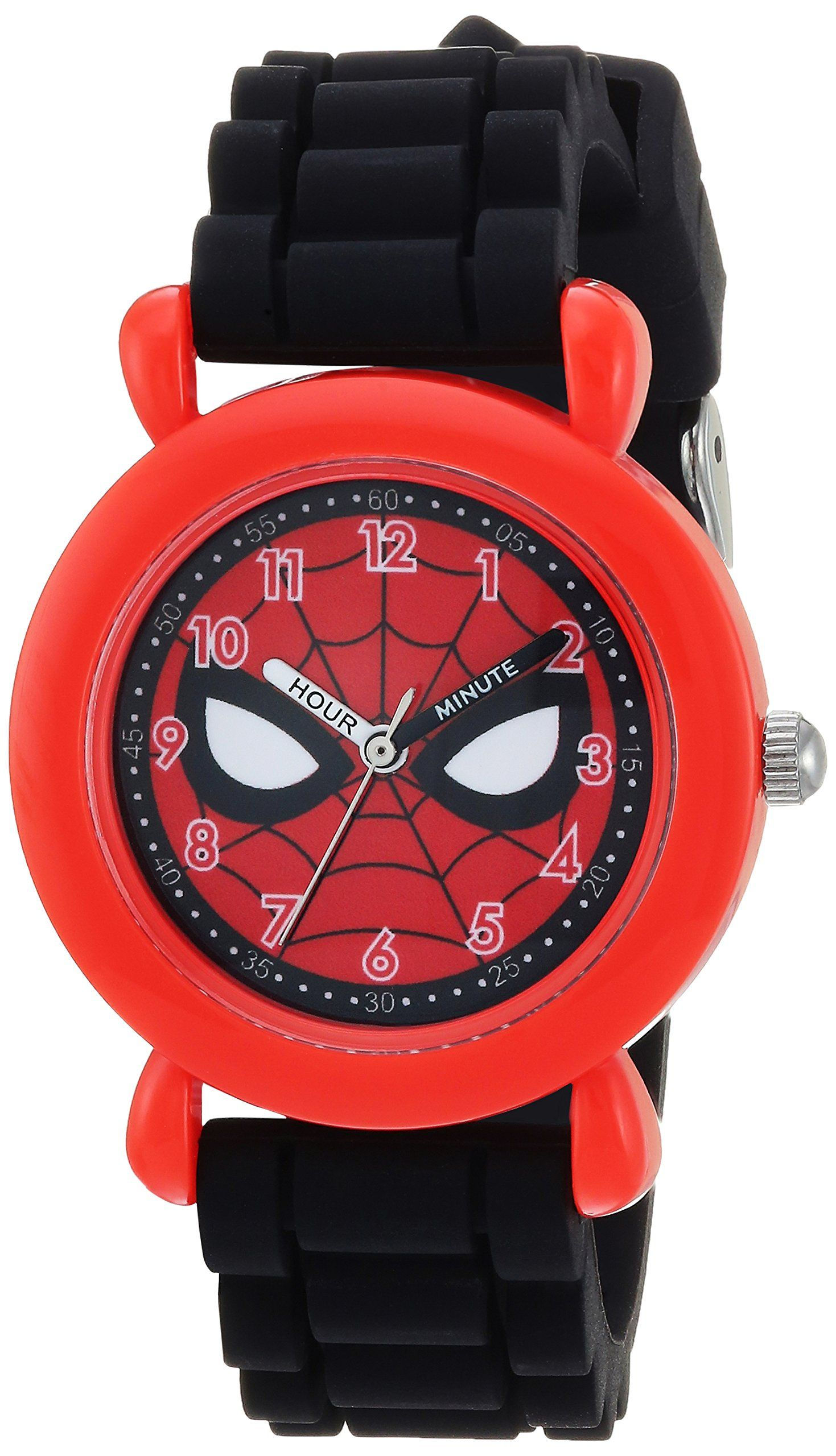 Wallpaper #oaekMpMBlSzal8H1z9sD128 Marvel Boys Spiderman Quartz Plastic and Silicone Casual Watch Color