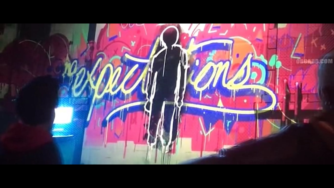 Wallpaper #aVhnNJMBzN9vxX345DyF10 Graffiti Art of Expectations by Miles Morales in the Movie Spiderman