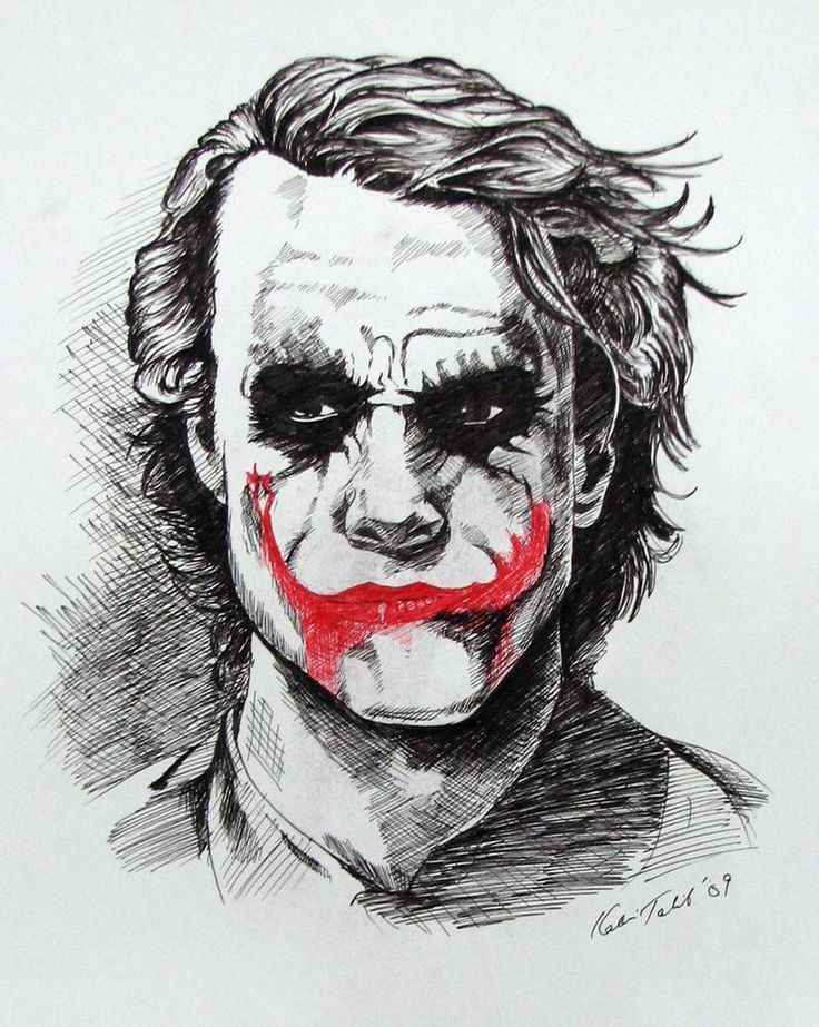 Wallpaper #pLg525IBJvJKYCmE3_XP58 Joker Heath Ledger by Kabirtalib on Deviantart Joker Drawings