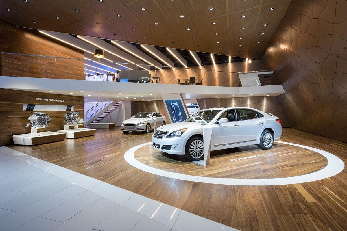 Wallpaper #eEJcPZMBOBpx0NhmC8Qt2 Hyundai at 2015 Los Angeles Auto Show on Behance Car Showroom Design