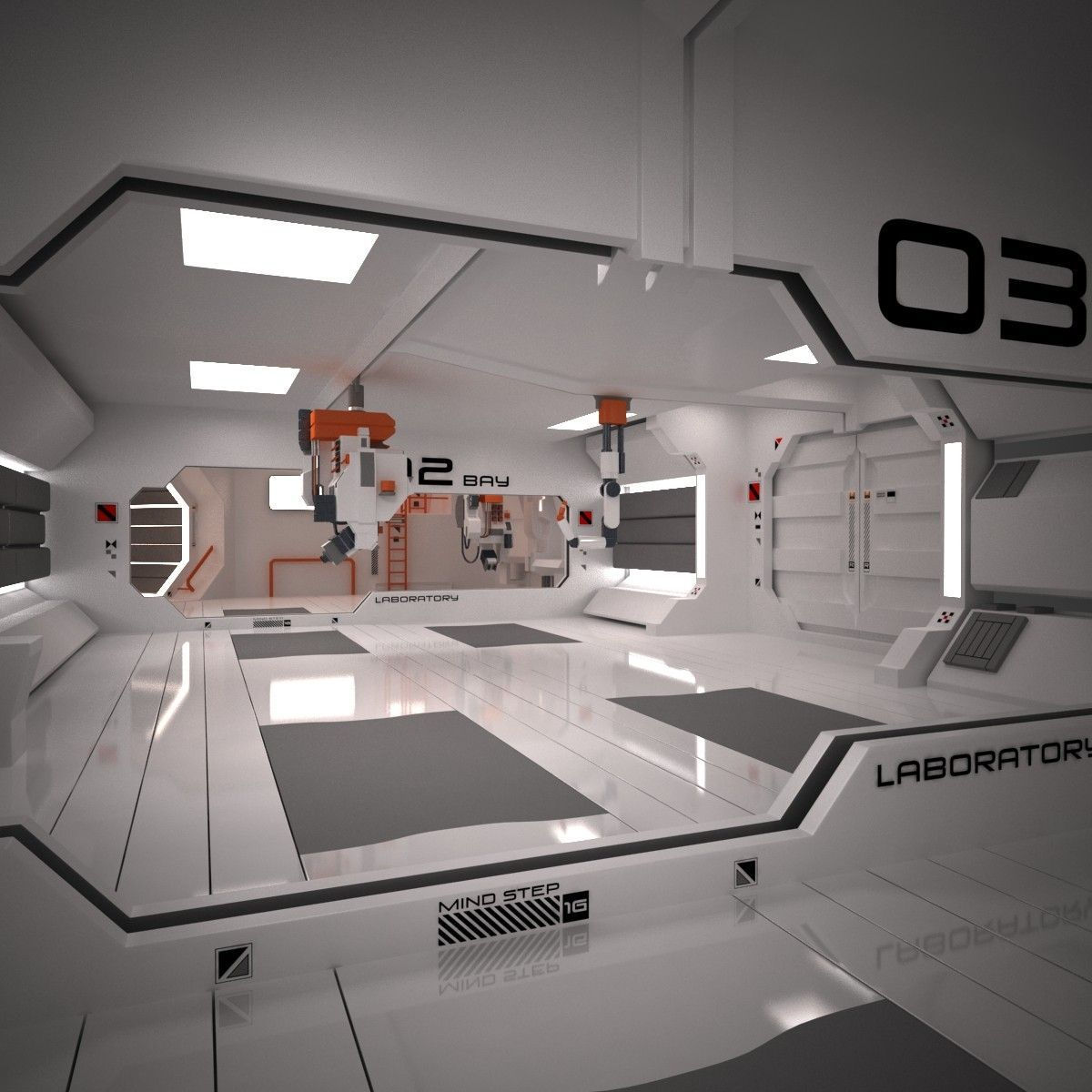 Wallpaper #rxmbHo8BtGB6xQ780nmM21 Scifi Interior Spaceship Interior Futuristic Interior Spaceship