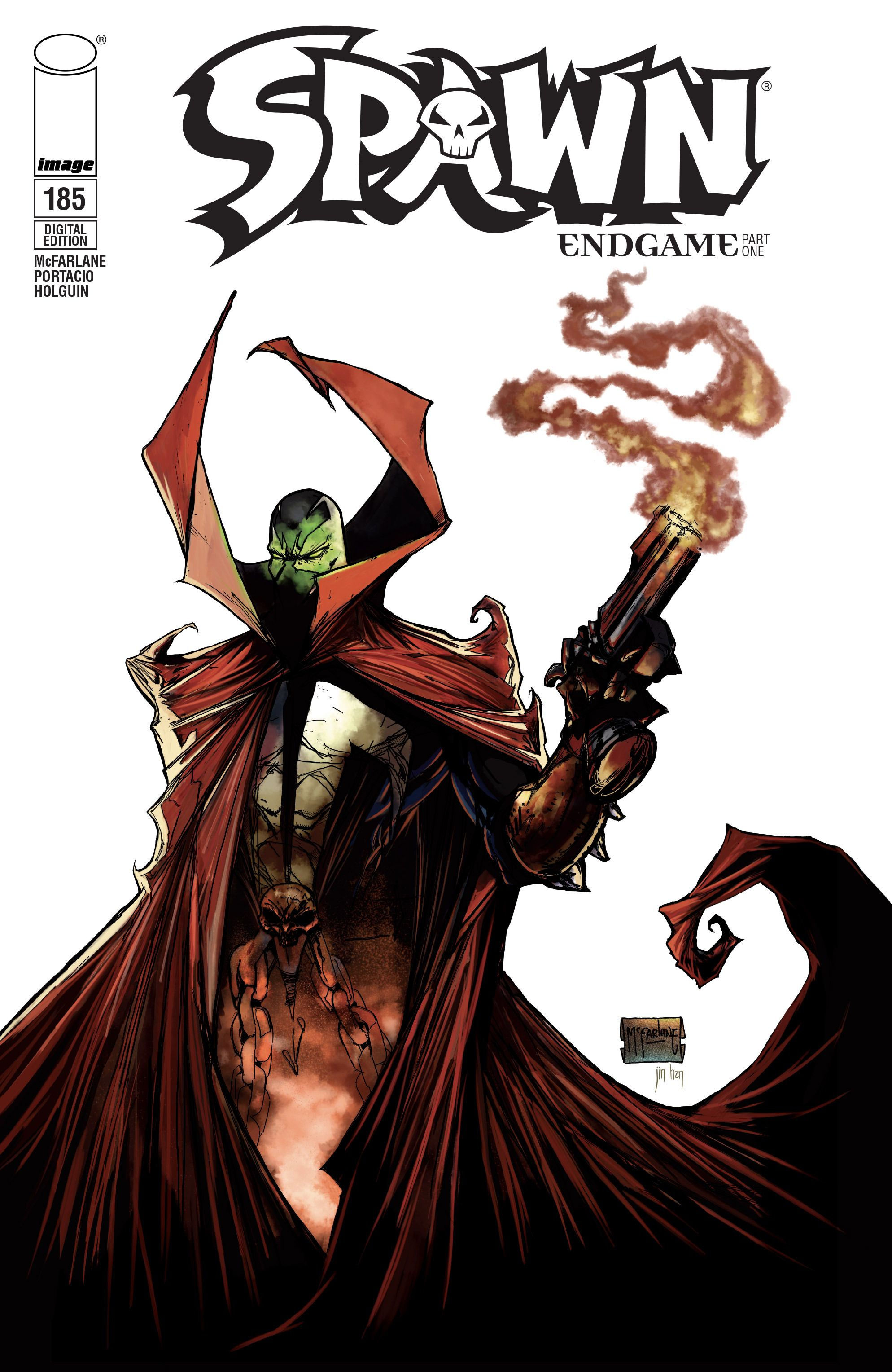 Wallpaper #z2dK-5IBSpphPi3-fJPS107 Spawn 185 Cover Art by Todd Mcfarlane Jin Han Spawn Comics