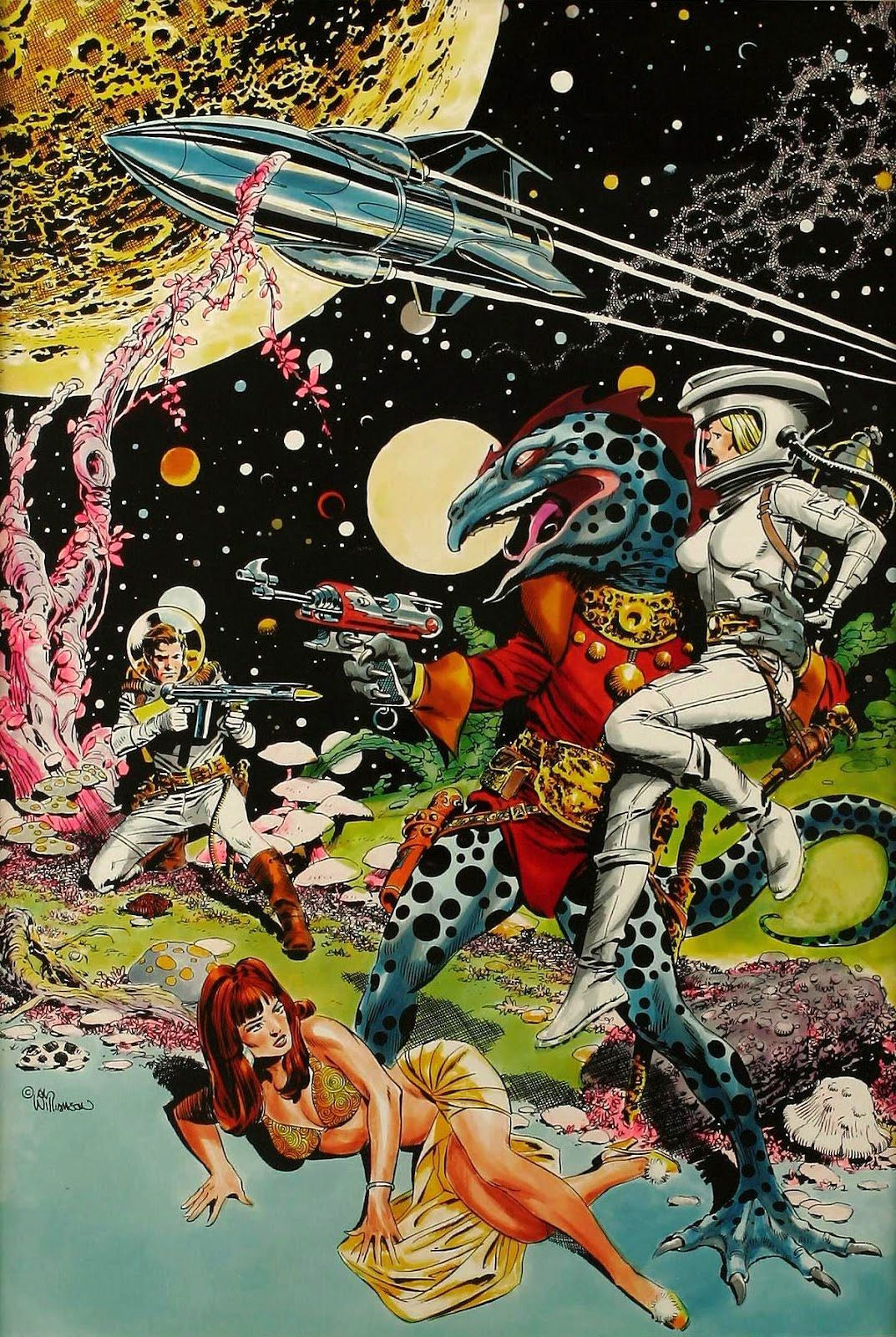 Wallpaper #shcGPpMBPLD5_VENWN5x75 Al Williamson 70s Sci Fi Art Retro Futurism Scifi Fantasy Art