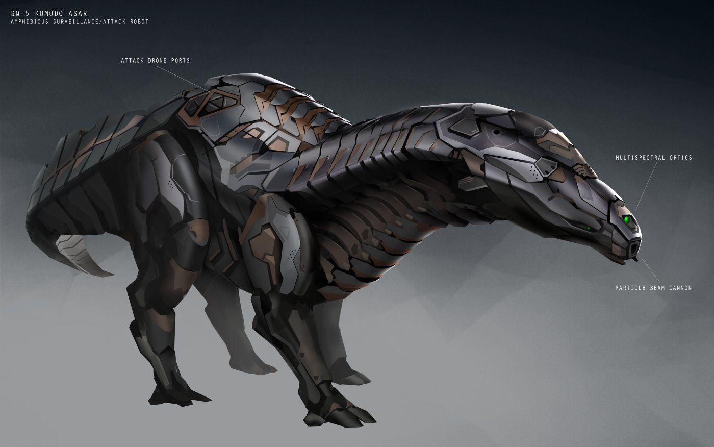 Wallpaper #32cE-5IBSpphPi3-g5LU36 Creature Concept Art Robot Animal Robots Concept
