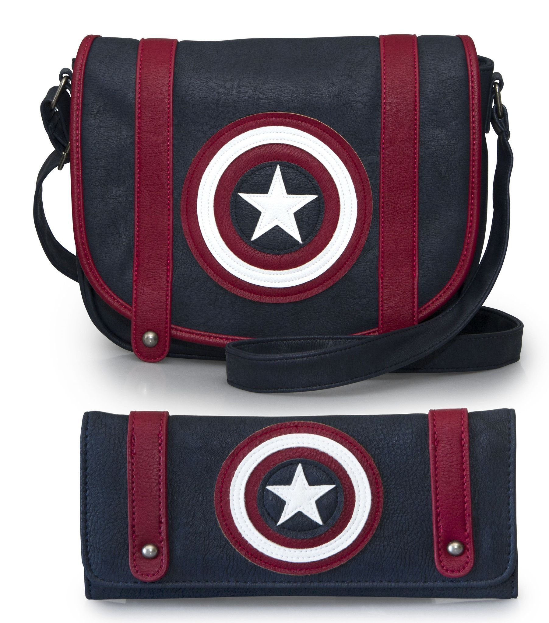 Wallpaper #4jG8NZMB5zzyi_yY2lc32 Marvel Captain America Shield Crossbody Bag and Wallet Set by Loungefly