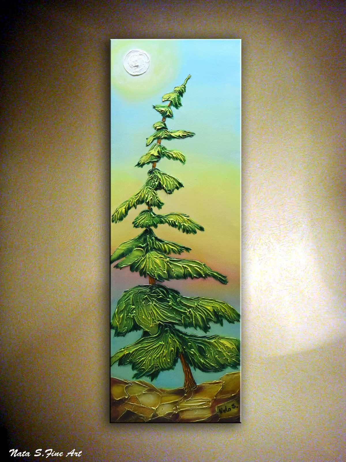 Wallpaper #BGdQC5MBSpphPi3-qtkV29 Pine Tree Painting Original Landscape Abstract Pine Tree Etsy Canada